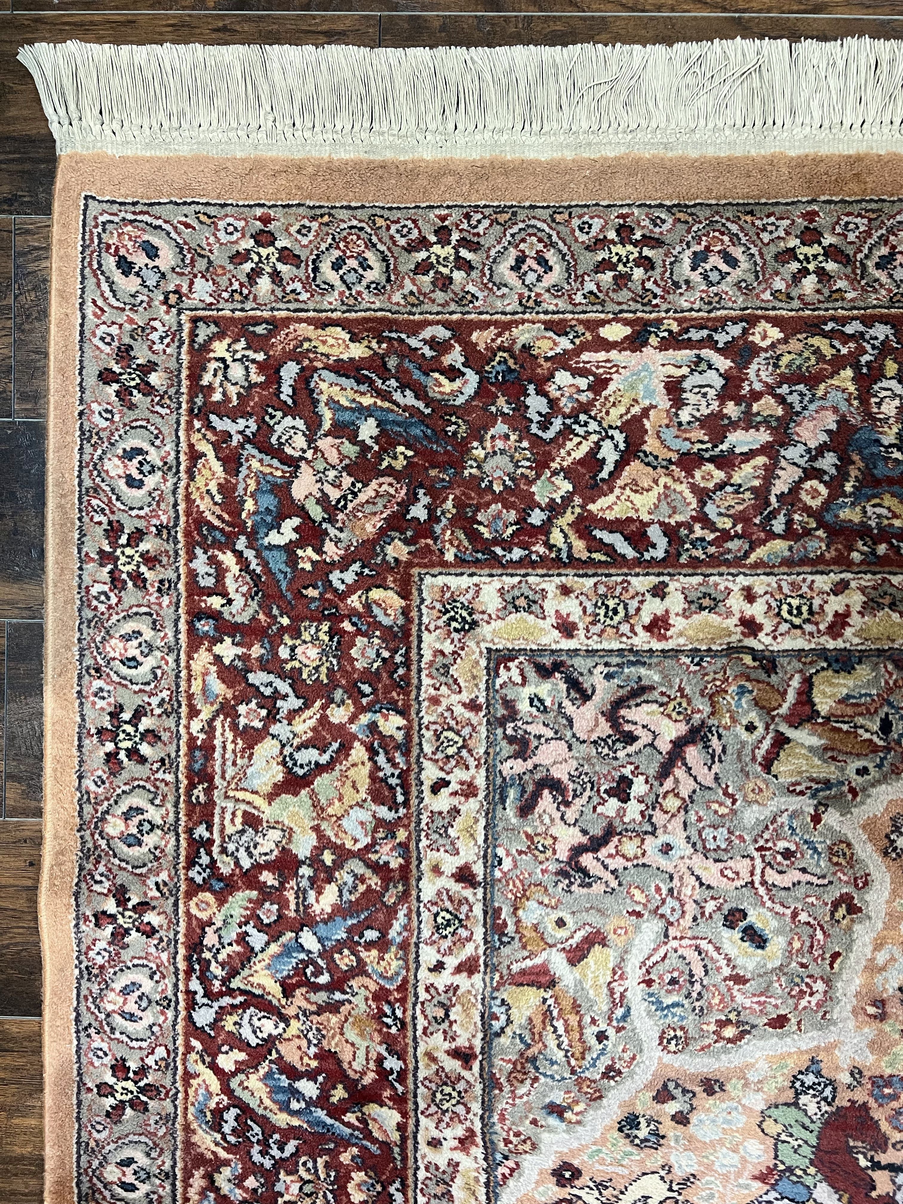 Karastan Rug 8.8 x 12 Persian Hunting Rug #723, Wool Pile Karastan Area Rug, Discontinued Original 700 Series Karastan Carpet, Room Sized - Jewel Rugs