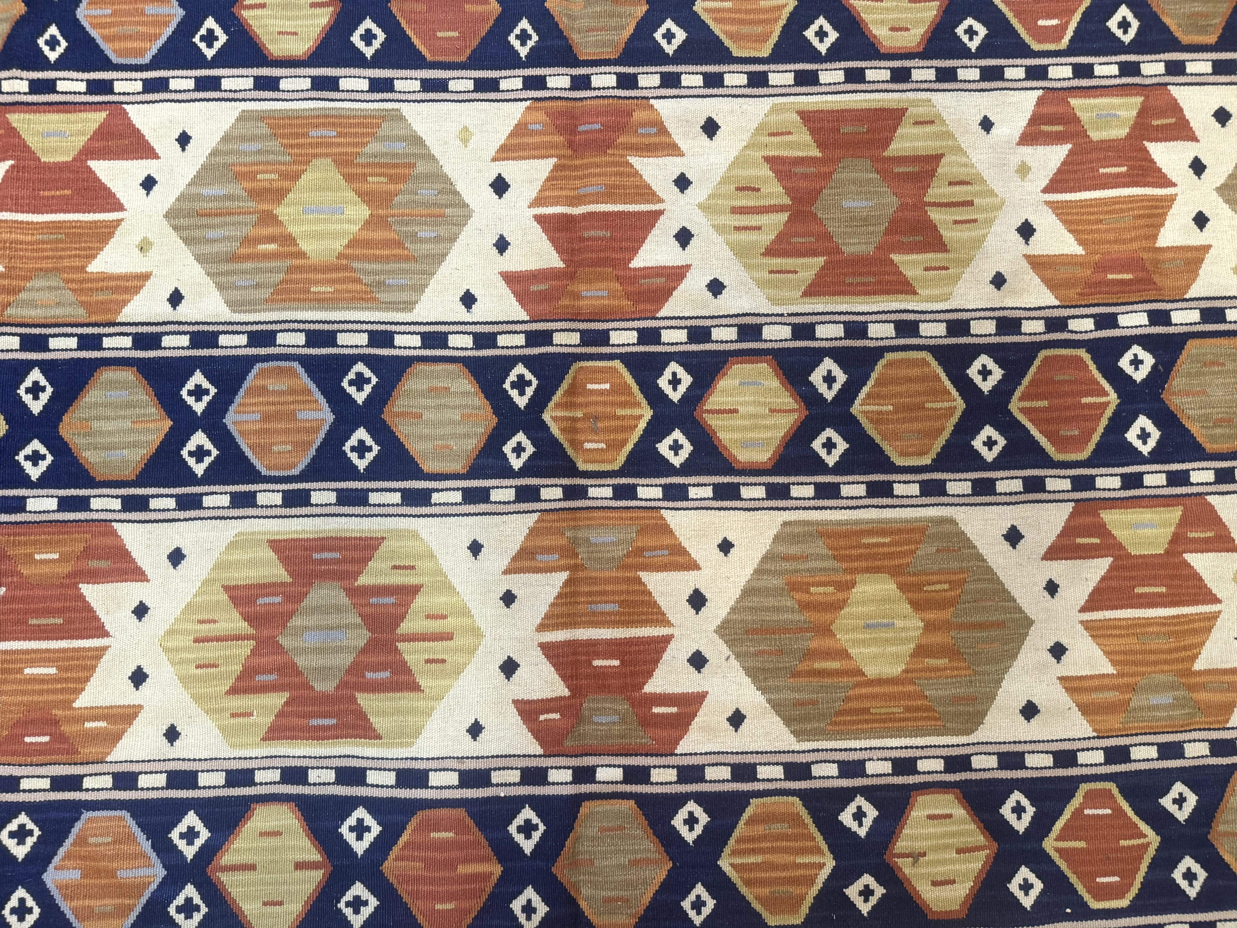 Turkish Kilim Rug 8x11, Handmade, Wool, Nourison Rug - Jewel Rugs