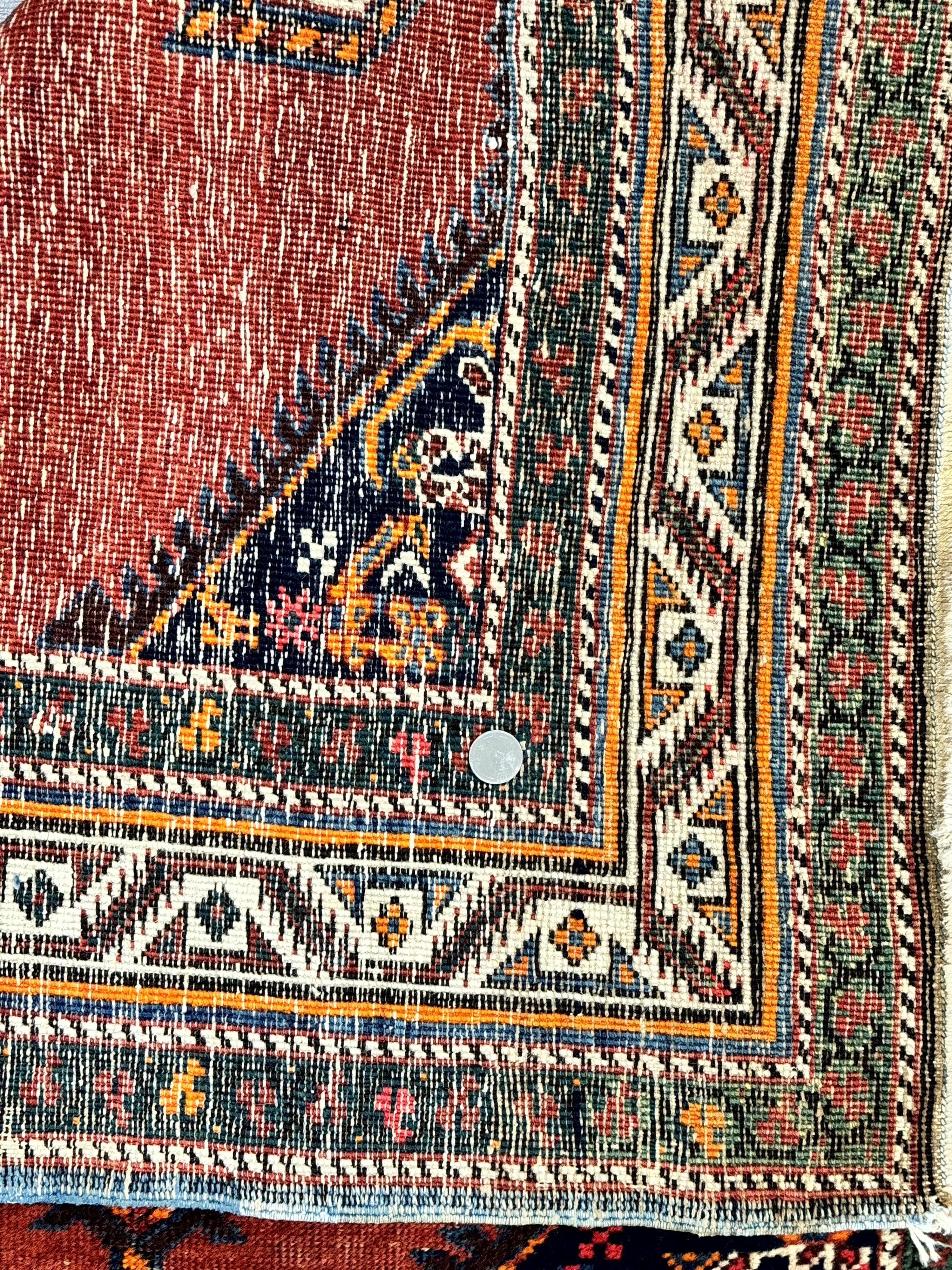 Antique Persian Sarab Runner Rug 3.9 x 12, Red, Handmade, Tribal Runner, Wool, Signed - Jewel Rugs