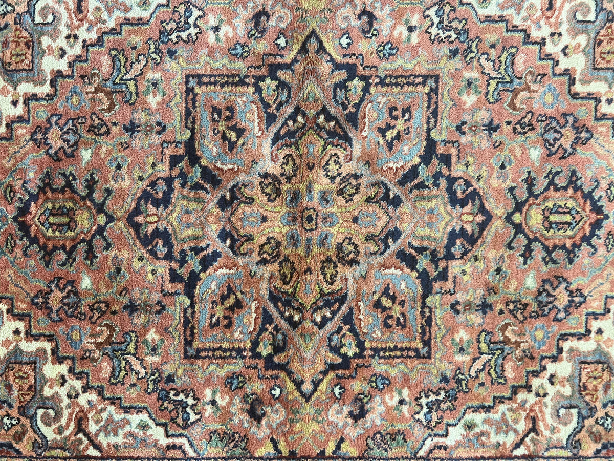 Karastan Rug 4x6, Karastan Heriz 726, Wool Pile Karastan Area Rug, Ra