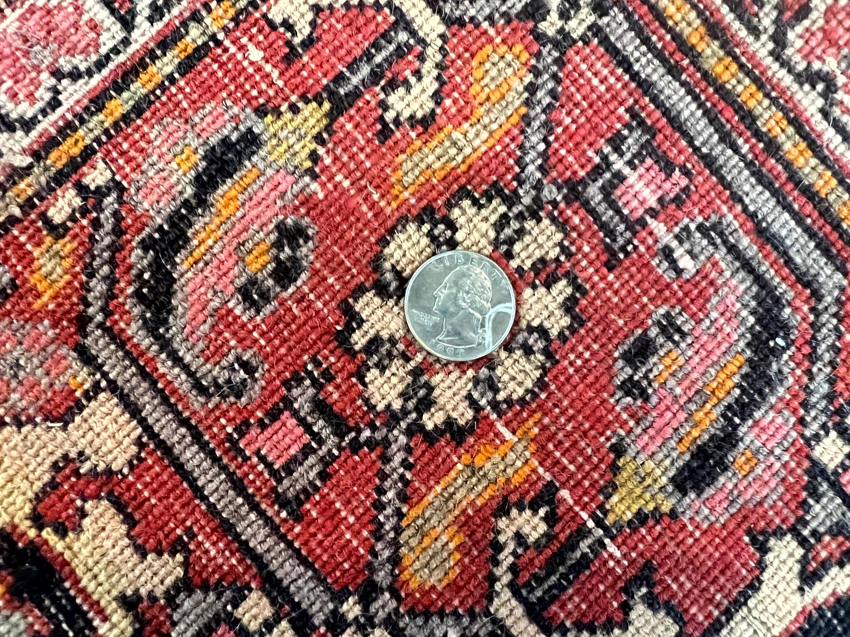 Rare Antique Persian Tabriz Rug 9x12, Red, Handmade, Wool - Jewel Rugs