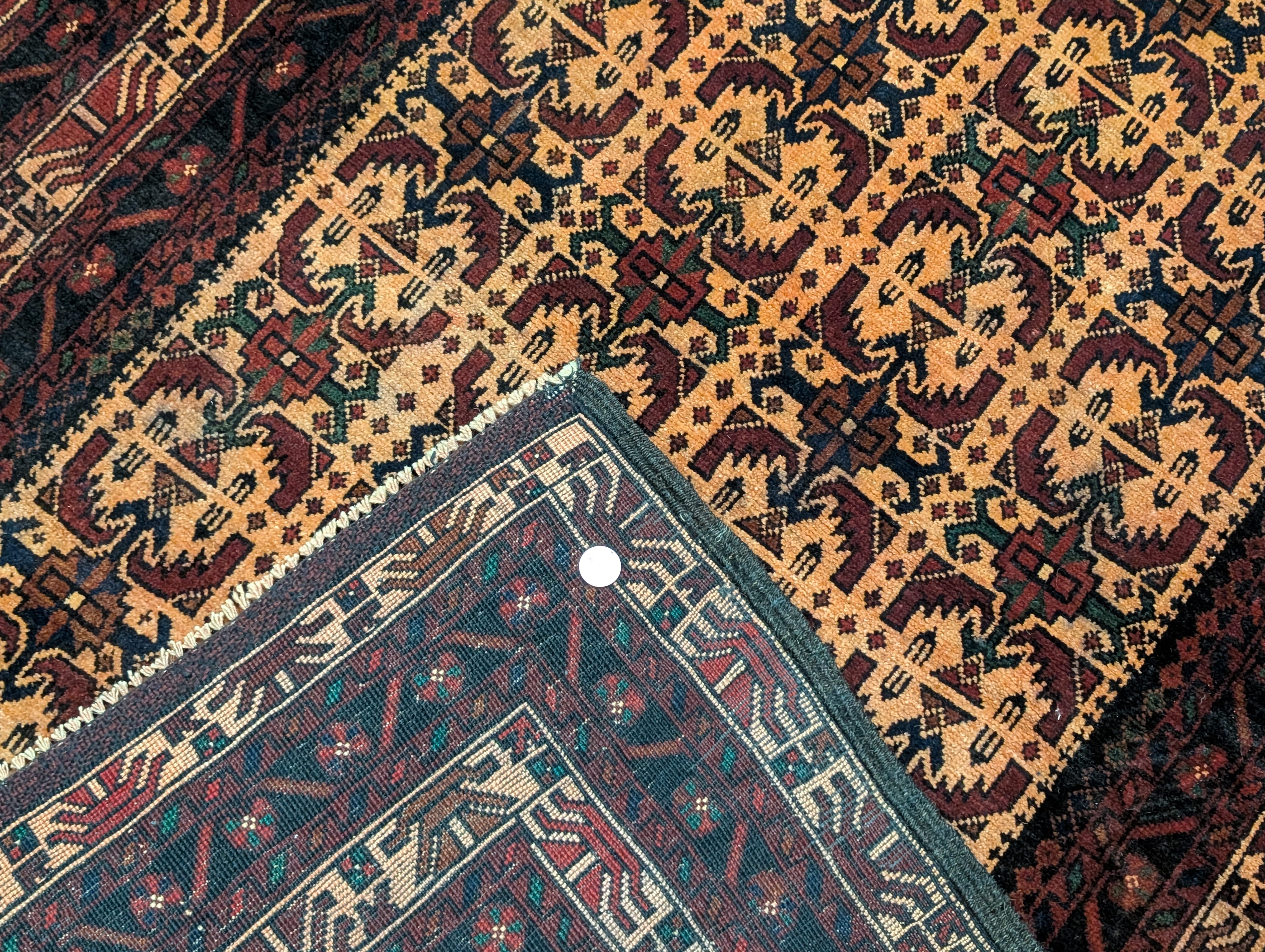 Afghan Baluch Rug 4x6, Tan, Tribal, Handmade, Wool, New - Jewel Rugs