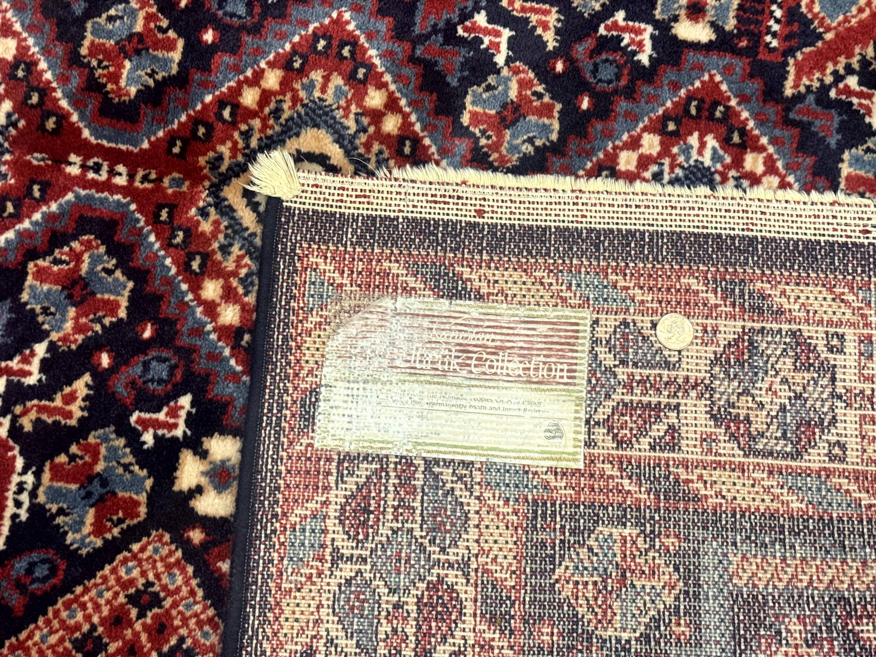 Karastan Rug 5x8, Yuruk Collection #530, Geometric Tribal Wool Pile Vintage Carpet - Jewel Rugs