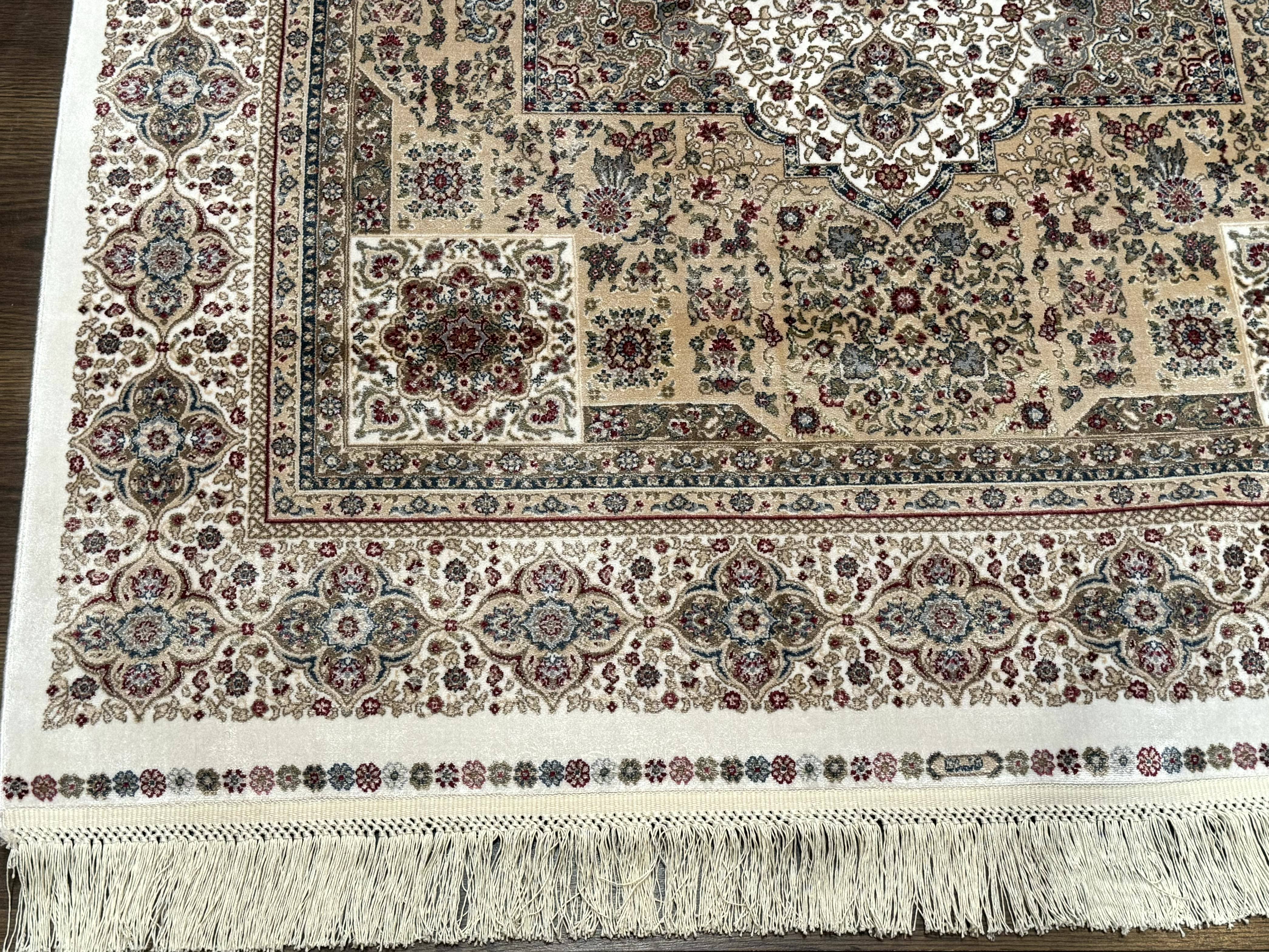 Turkish Memluk Silk Rug 4x6, Hereke Carpet, Bamboo Silk, New - Jewel Rugs