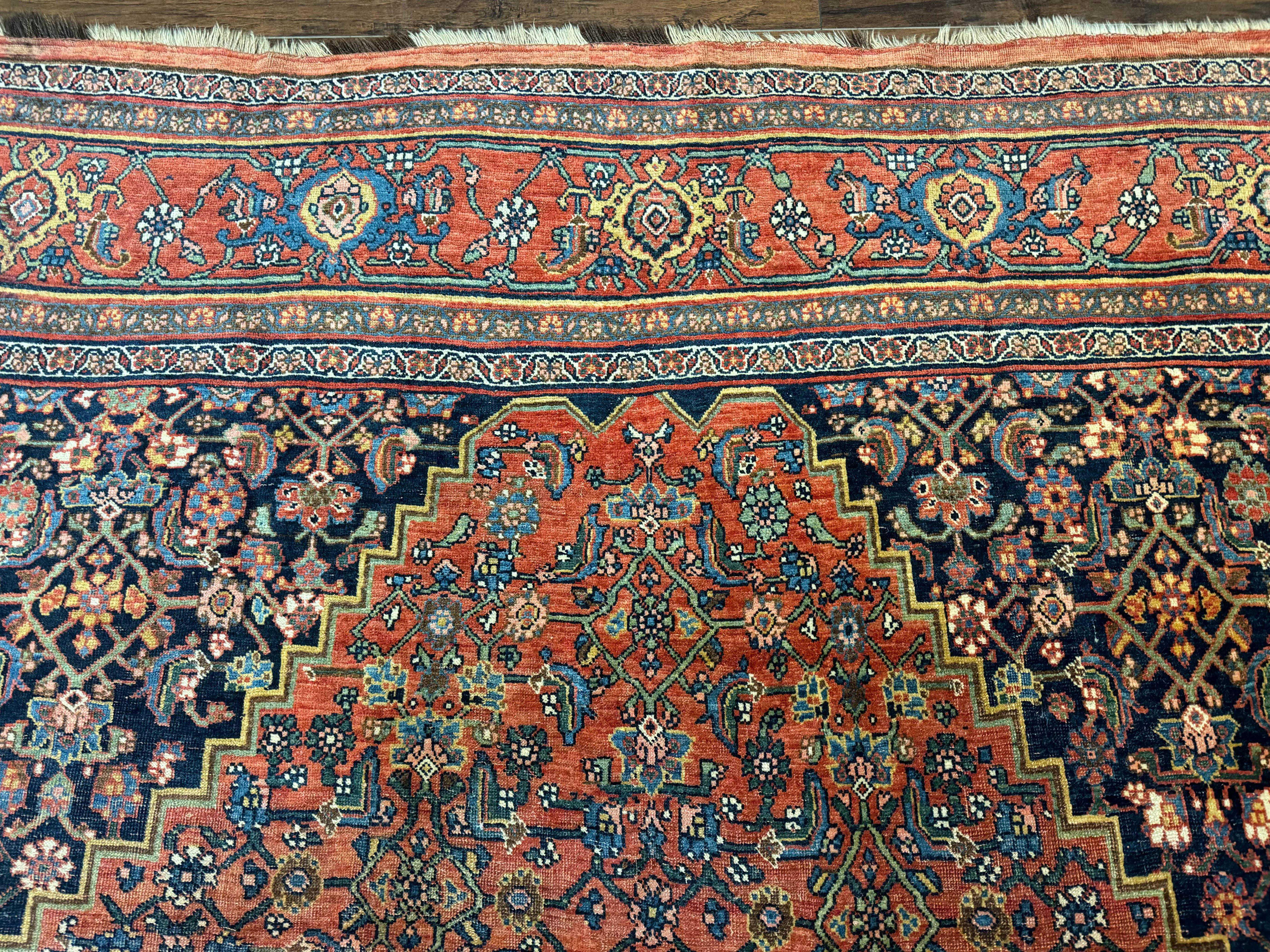 Antique Persian Bidjar Rug 8x12, Rare Persian Carpet - Jewel Rugs