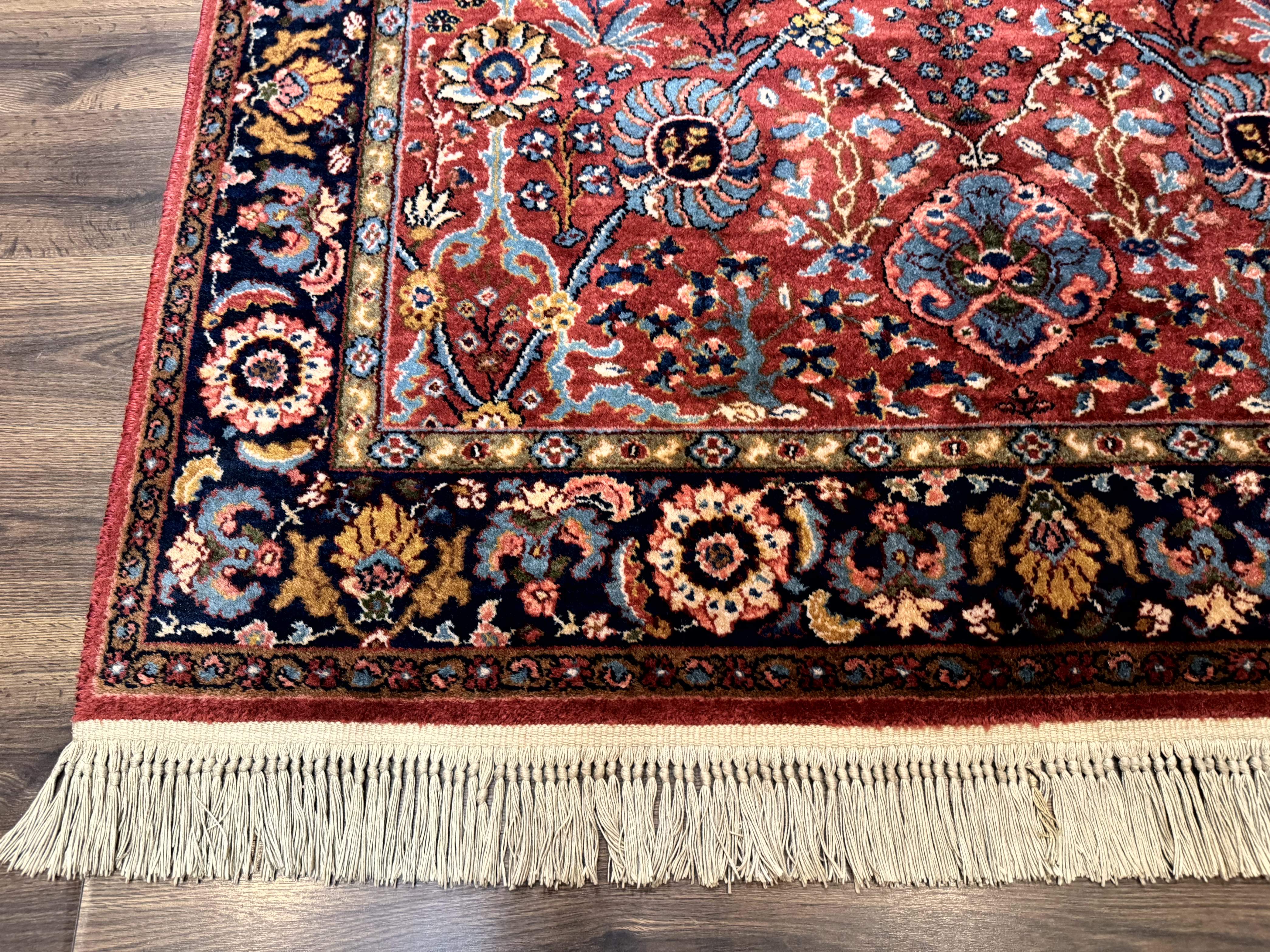 5.9 x 9 Karastan Rug Ispahan #766, Vintage Wool Discontinued Original 700 Series - Jewel Rugs