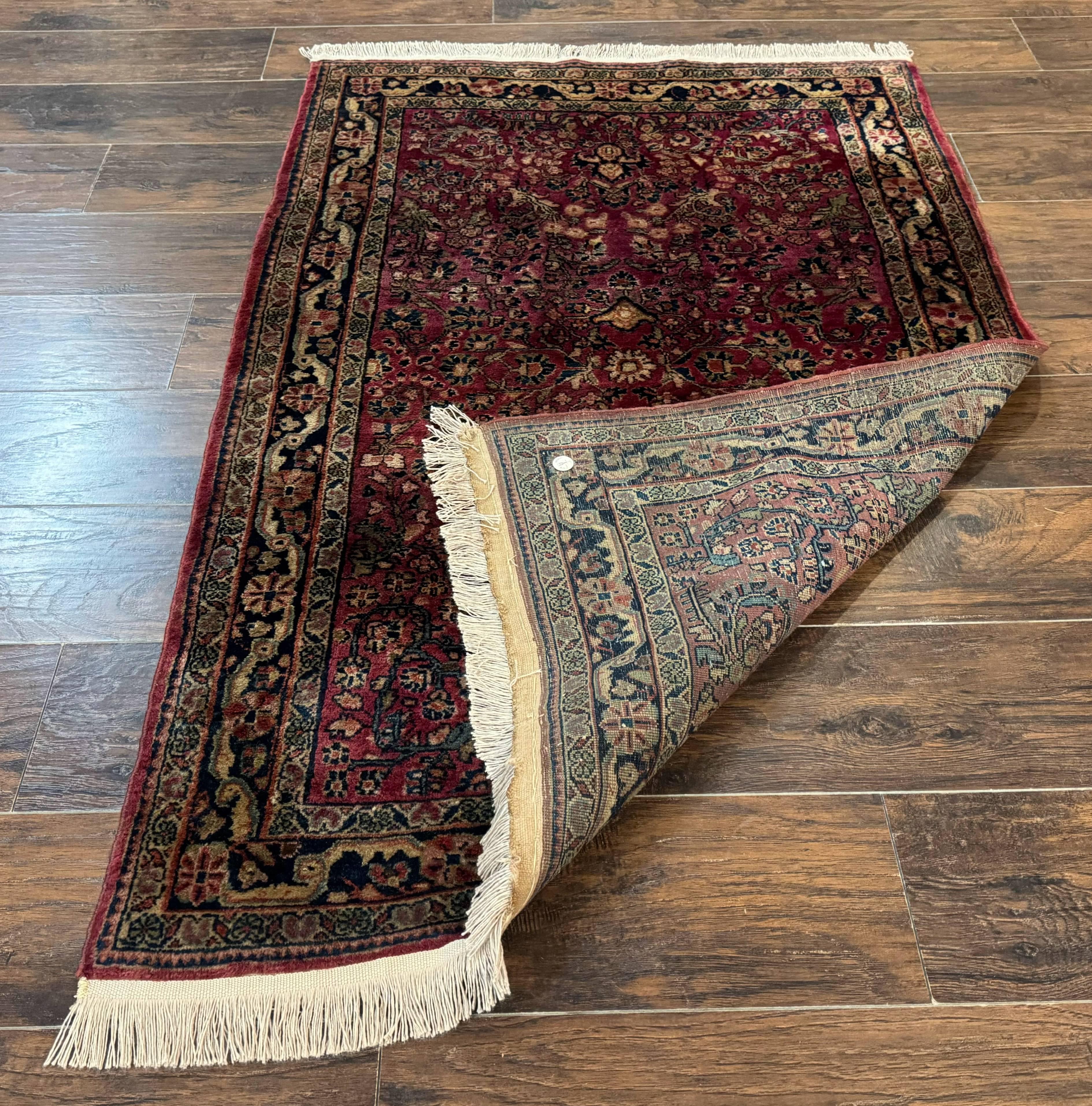 Persian Sarouk Rug 3x5, Antique Persian Carpet - Jewel Rugs