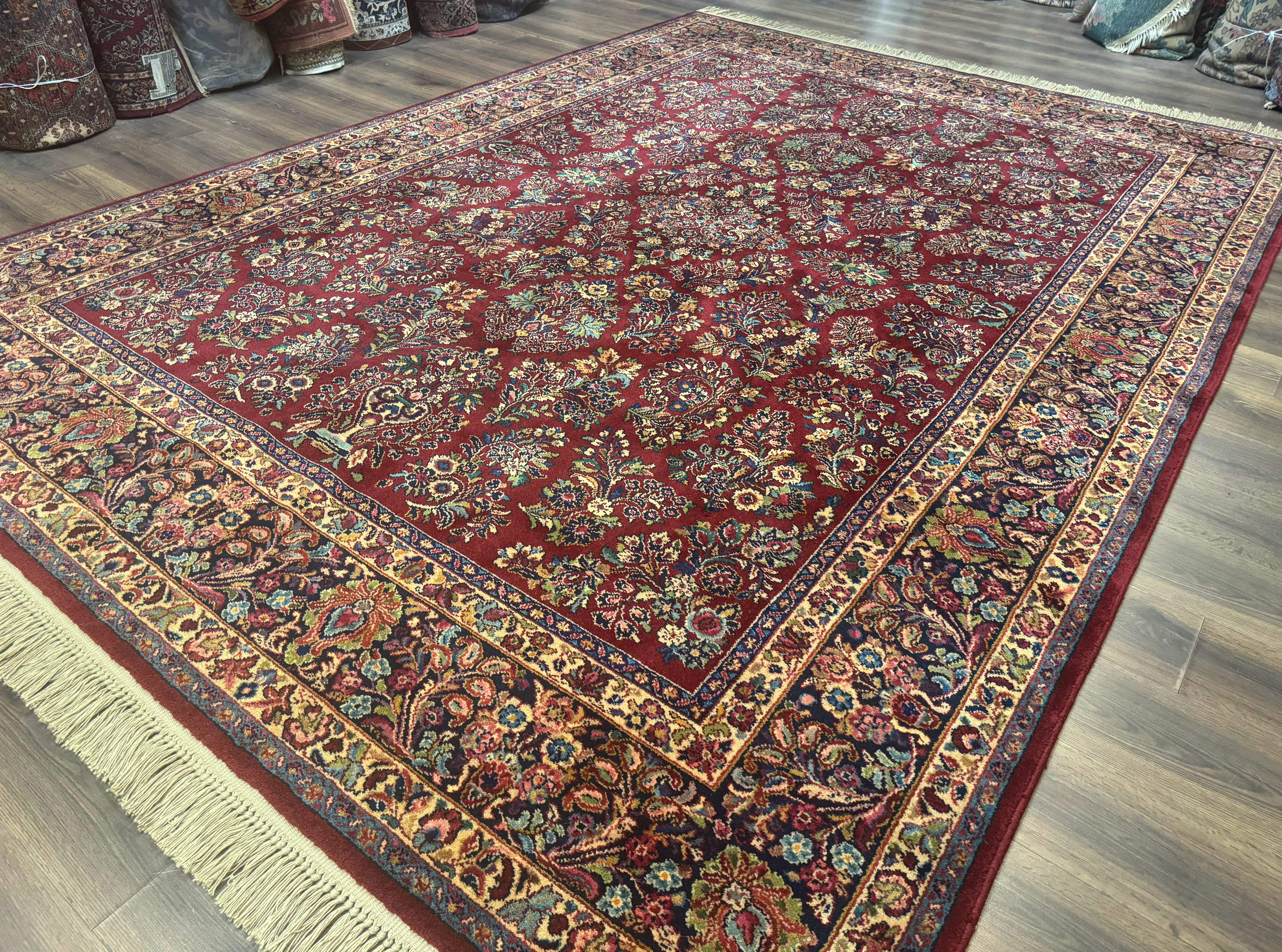 Karastan Rug 8.8 x 12 Red Sarouk #785 - Jewel Rugs