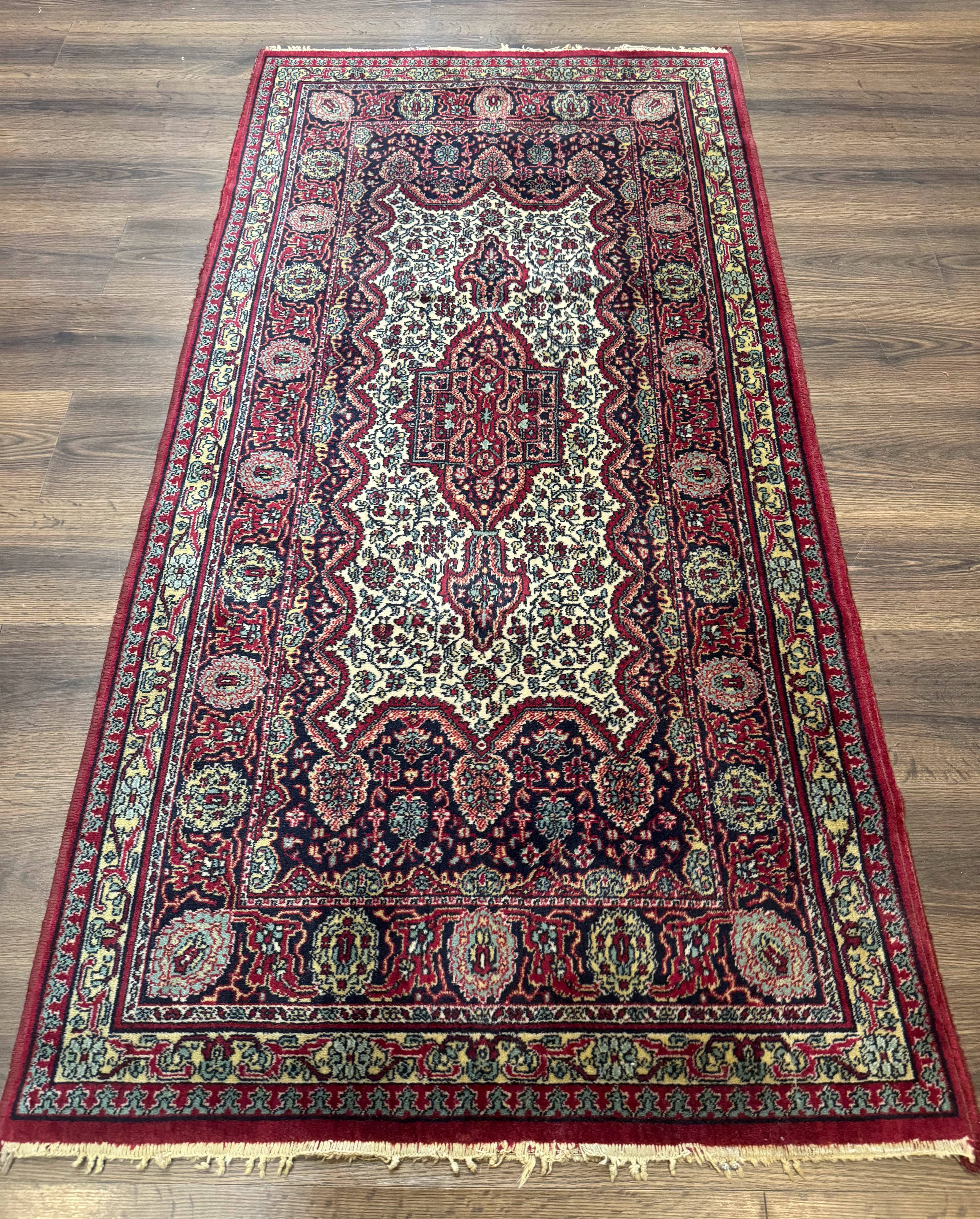 Antique Persian Design Rug 3x6, Oriental Carpet, Power Loomed - Jewel Rugs