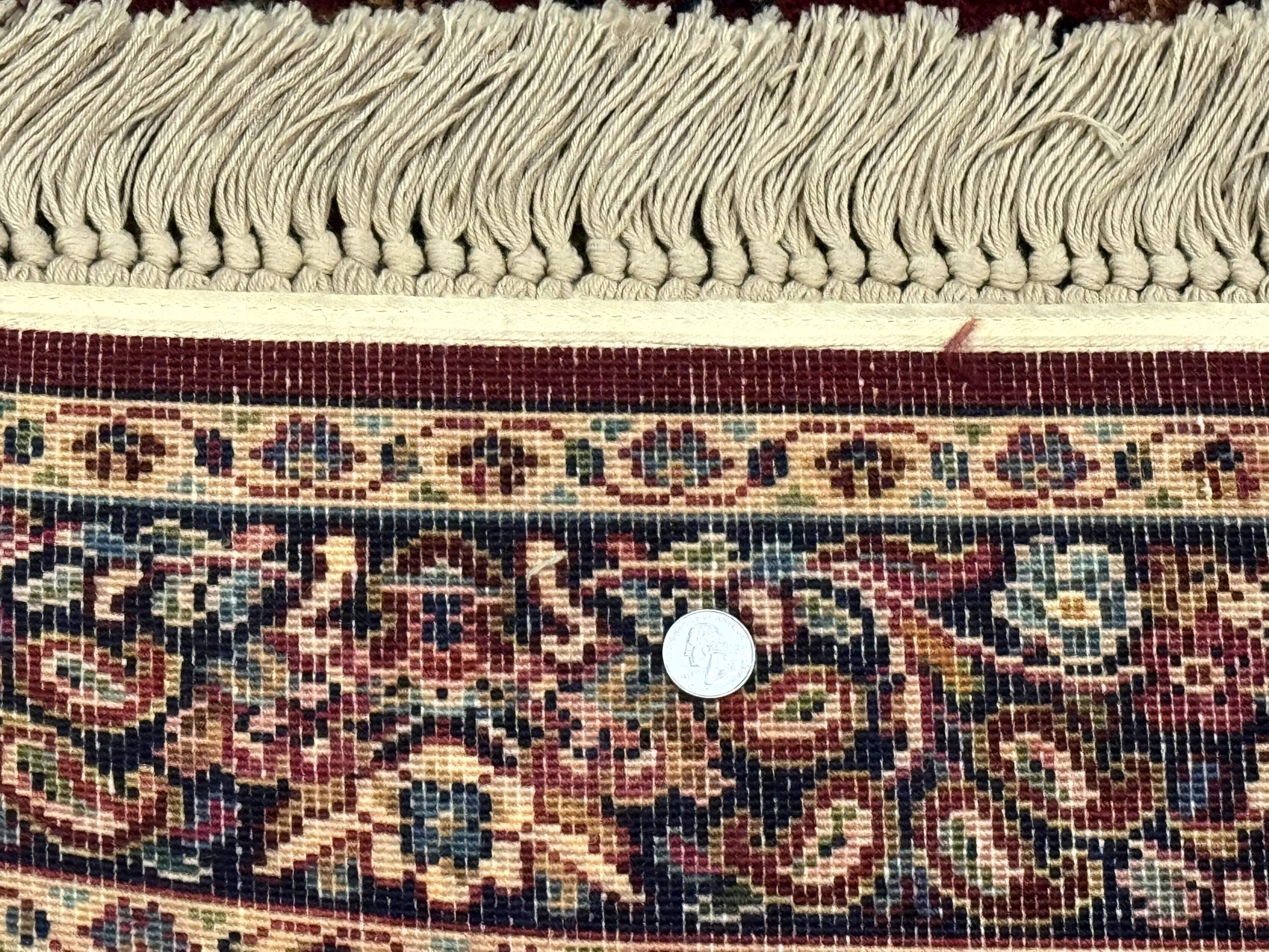 4x6 Karastan Rug Red Sarouk #785, Wool Pile Original 700 Series, Vintage Discontinued - Jewel Rugs
