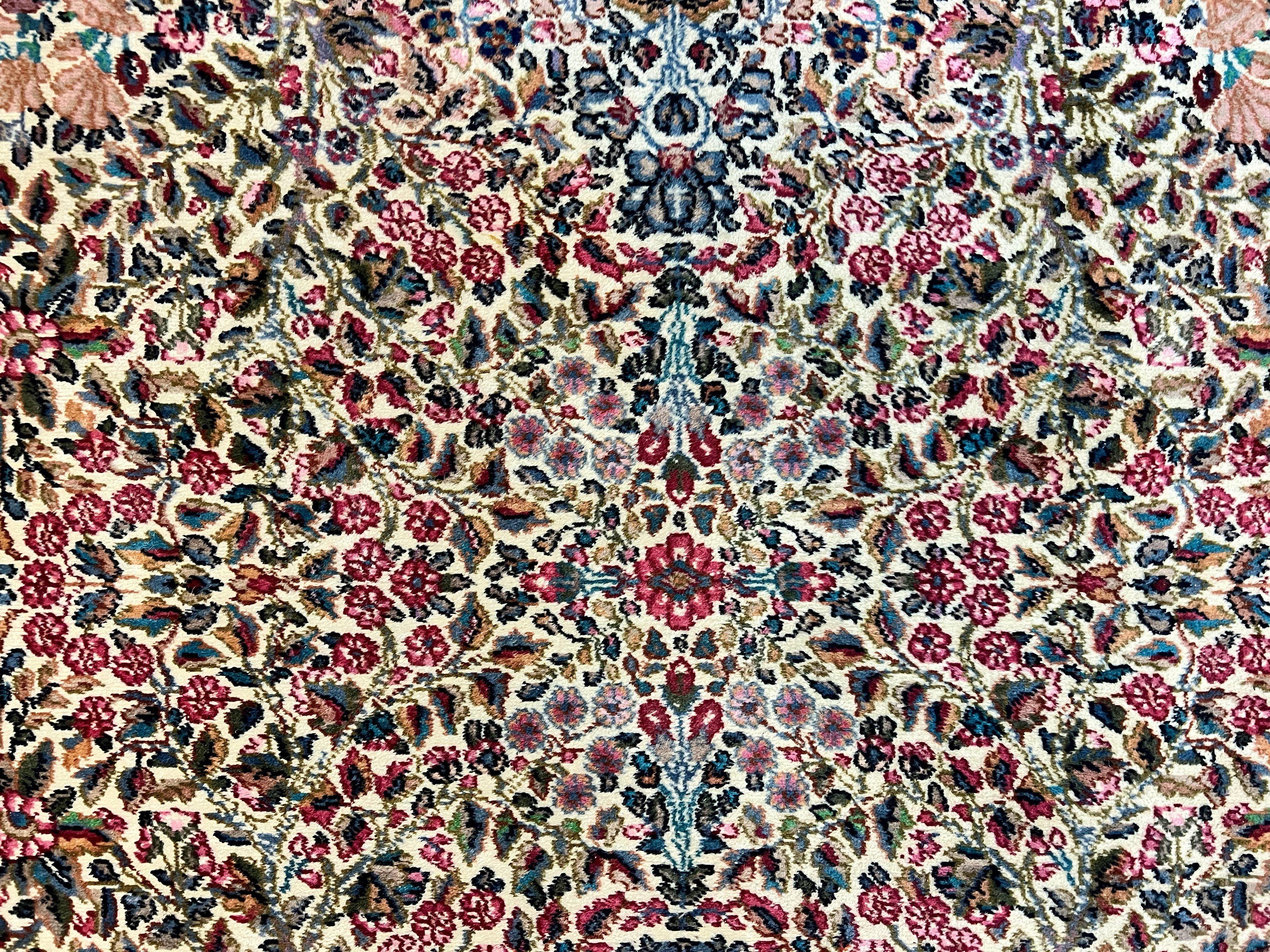 Karastan Rug 9x12, Lanamar Kirman #5519, Wool Karastan Carpet, Antique Floral Karastan Rug, Tree of Life Design Rug, Traditional Rug - Jewel Rugs