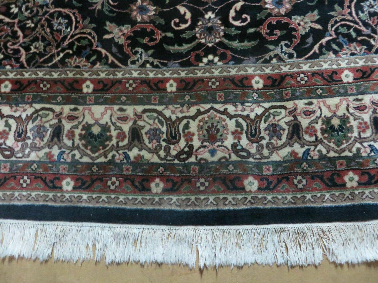 Indo Persian Rug 8x10, Wool Handmade Floral Carpet - Jewel Rugs