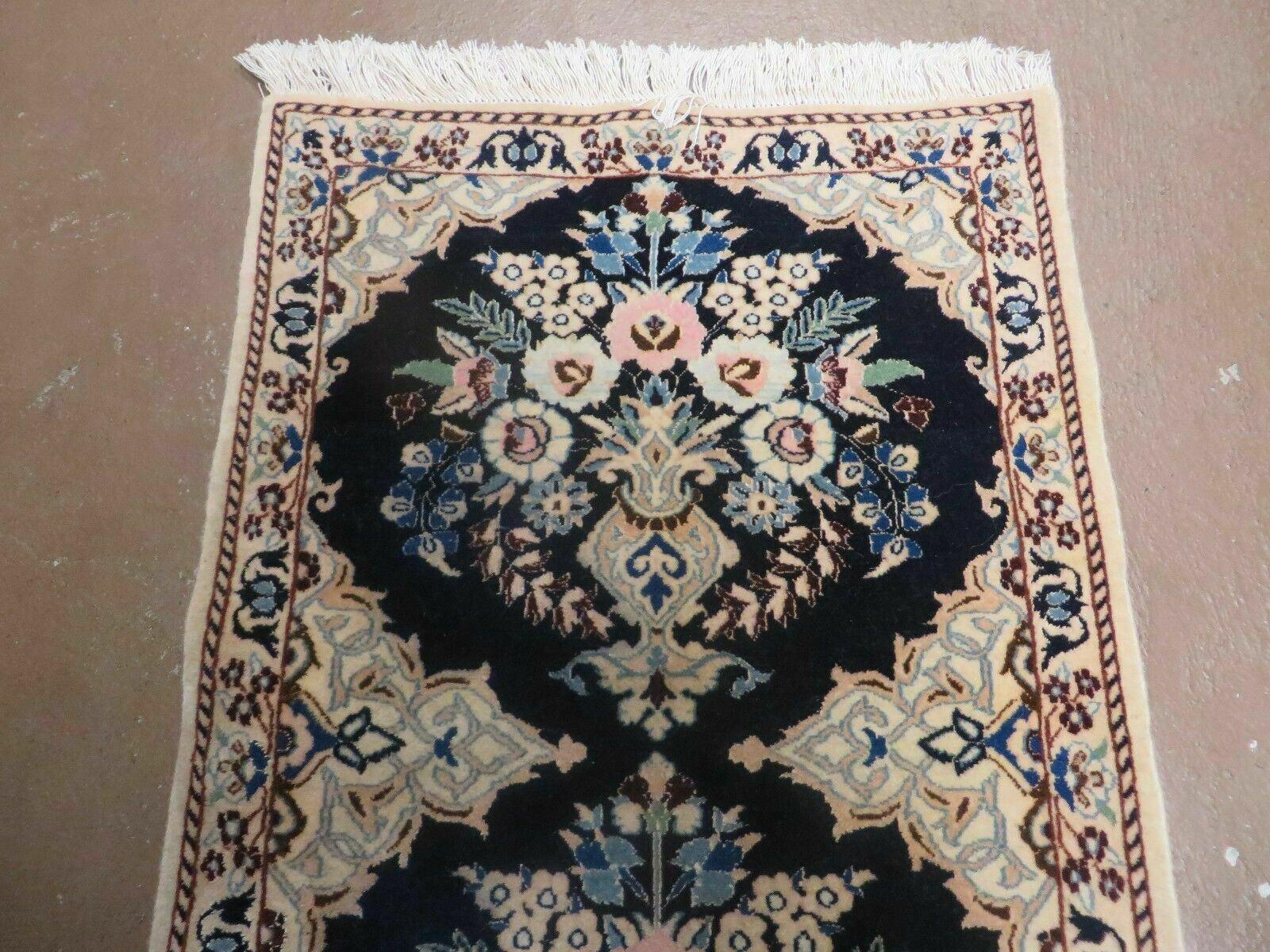 Persian Nain Runner 1.8 x 5 - Wool & Silk - Narrow Runner - Jewel Rugs