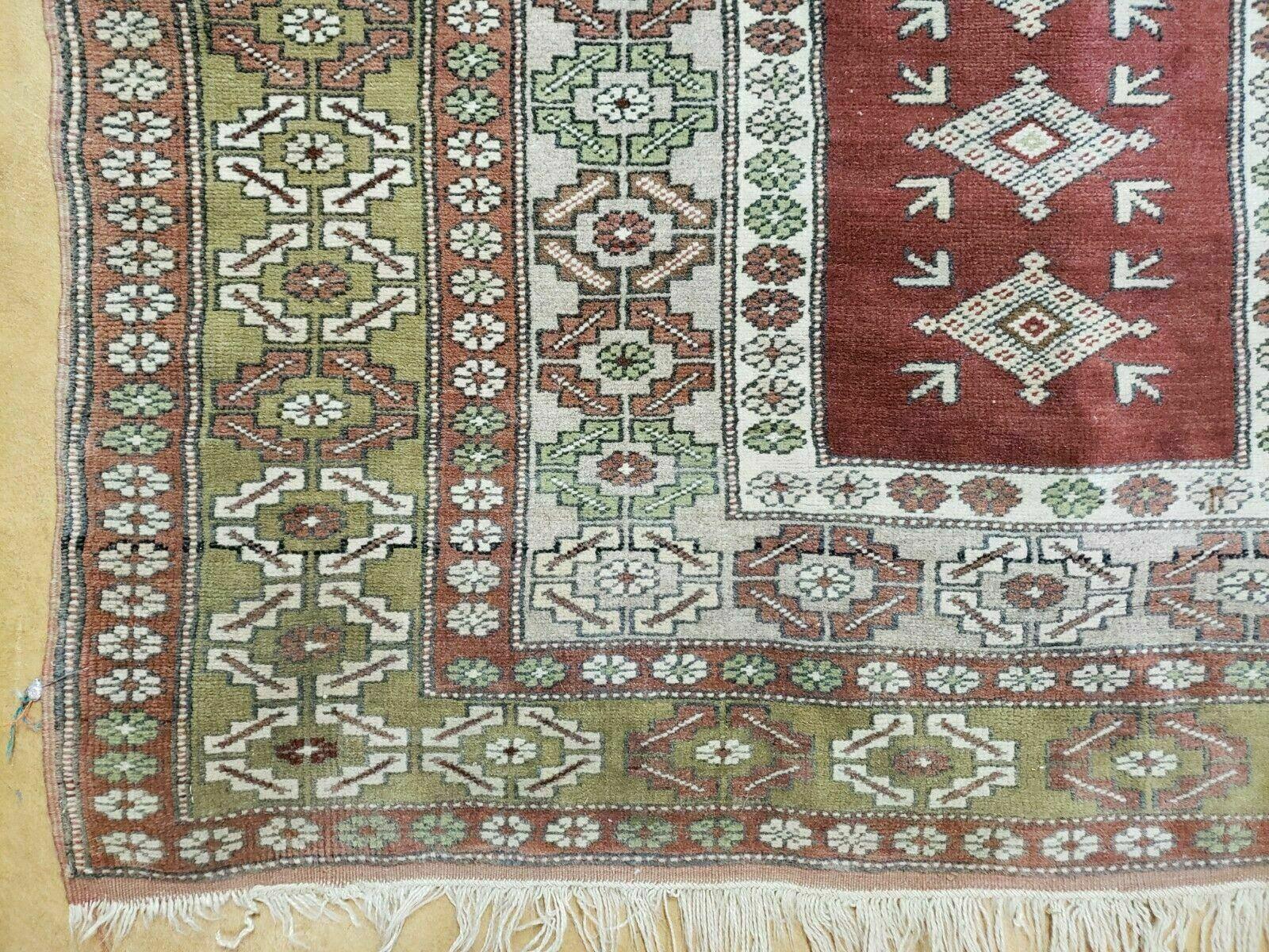 4' X 8' Antique Handmade Turkish Melas Oushak Wool Rug - Jewel Rugs