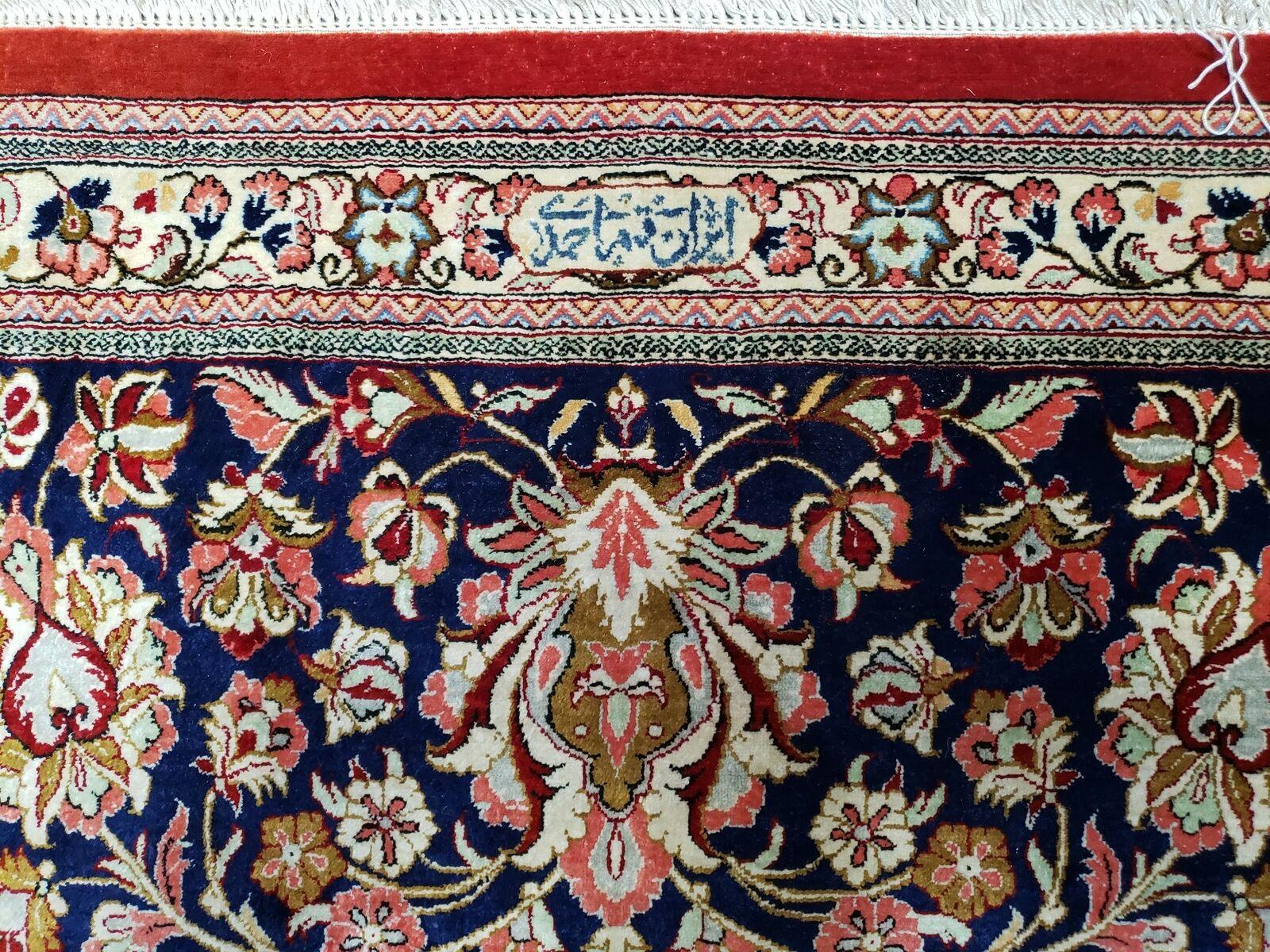 Stunning Persian Silk Qum Rug 10x13, Signed Ahmadi, 600 KPSI, Masterpiece - Jewel Rugs