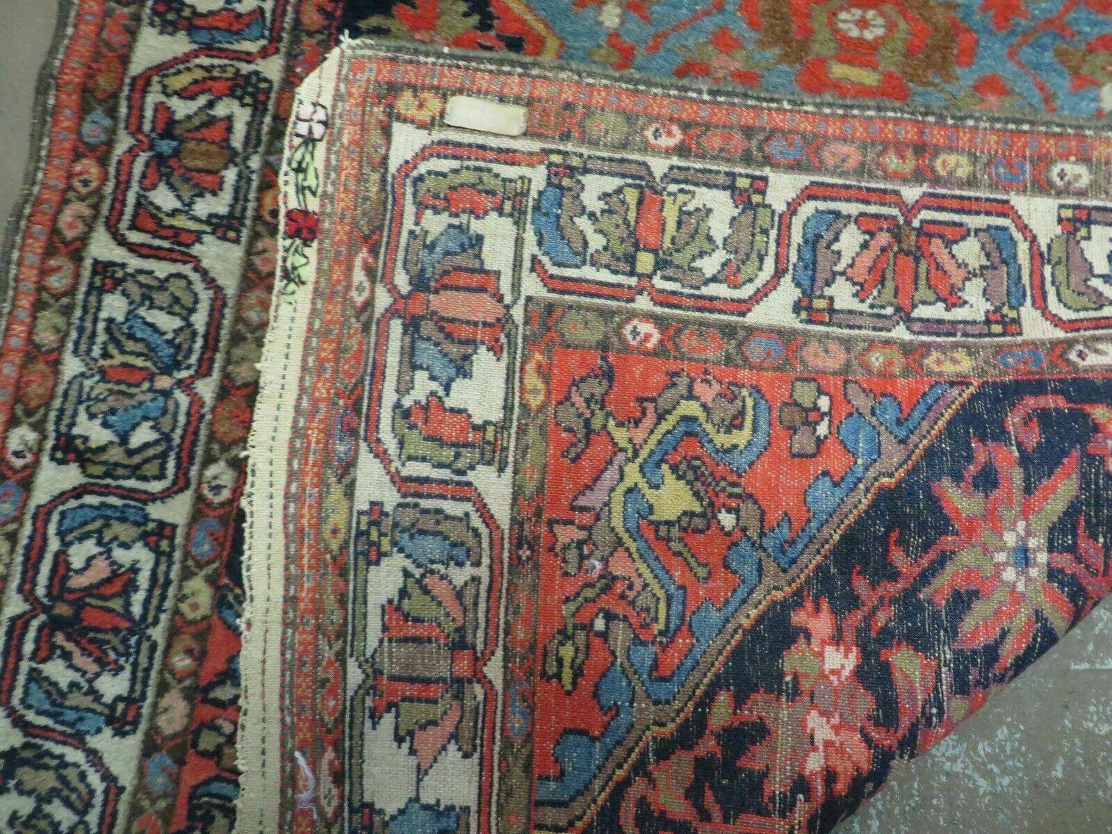 3' X 5' Antique Handmade Turkish Geometric Floral Oriental Wool Rug Vegy Dyes - Jewel Rugs