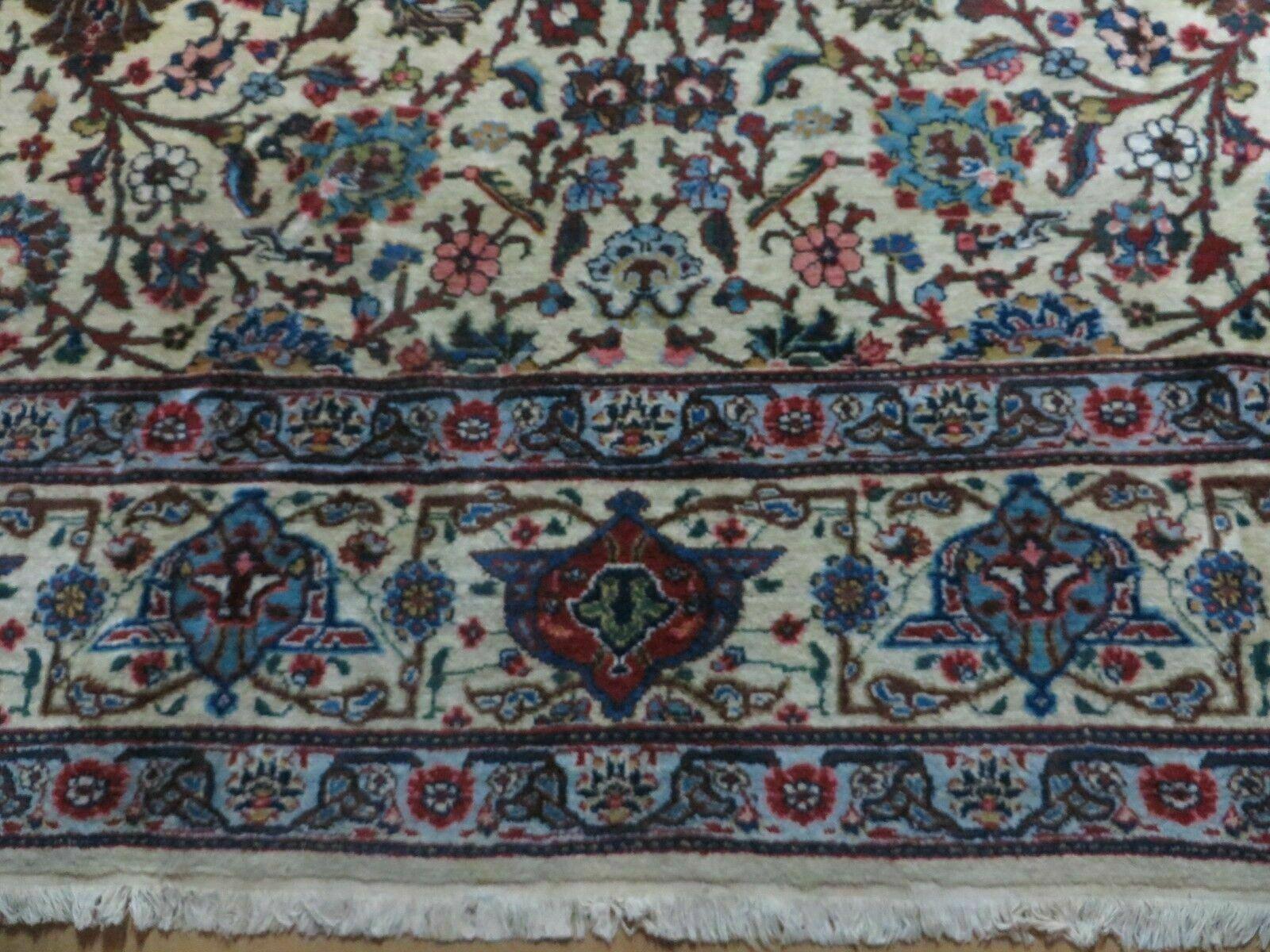 8' X 10' Handmade Chinese Floral Oriental Wool Rug Hand Knotted Carpet Beige - Jewel Rugs
