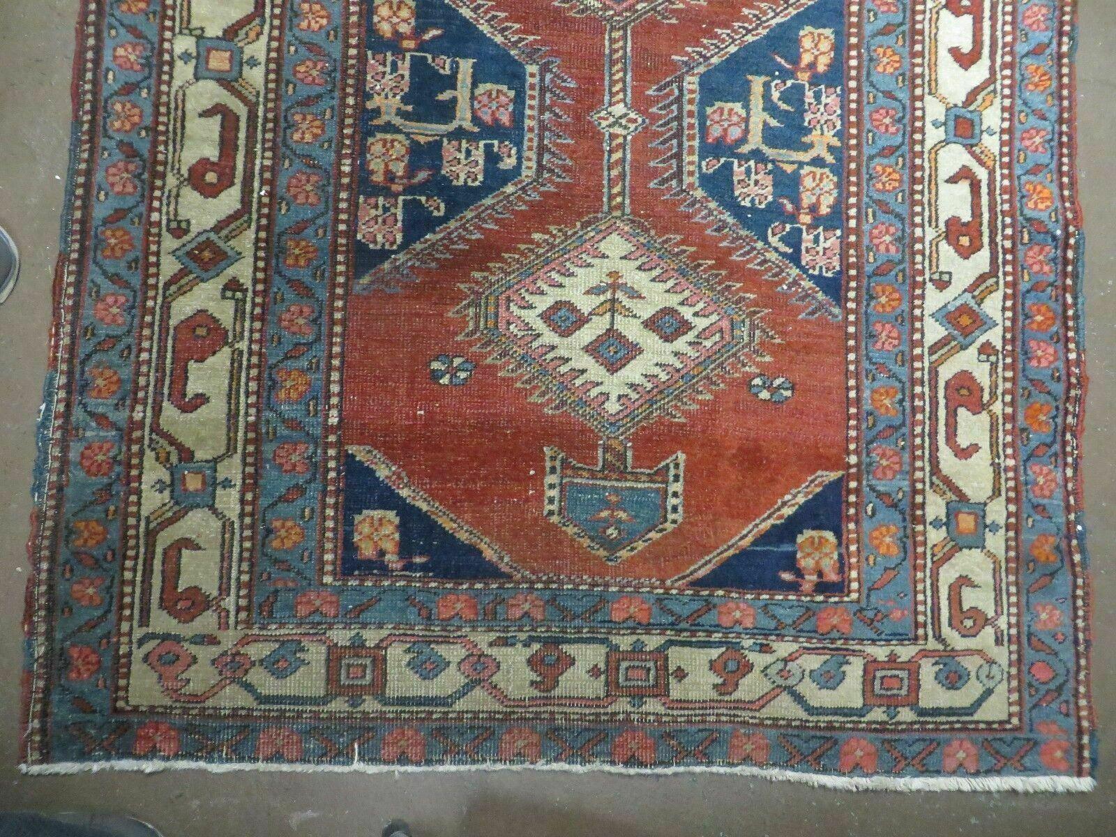 3' 5" X 16' Antique Handmade Turkish Wool Runner Rug Nice - Jewel Rugs