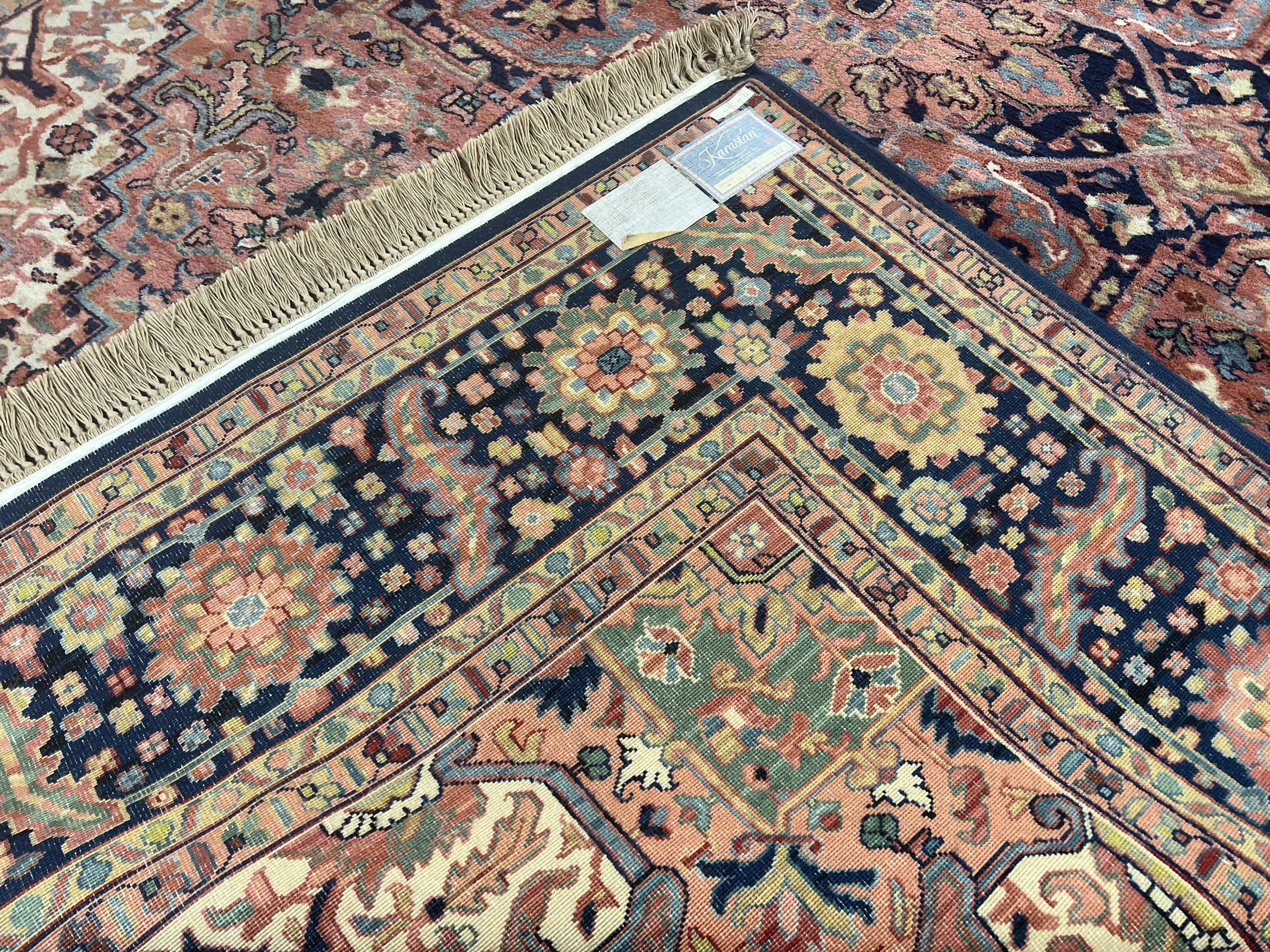 8.8 x 12 Karastan Heriz Rug #726, Vintage Karastan Wool Carpet, Hard to Find Discontinued Original 700 Series, Geometric Area Rug, Oriental - Jewel Rugs