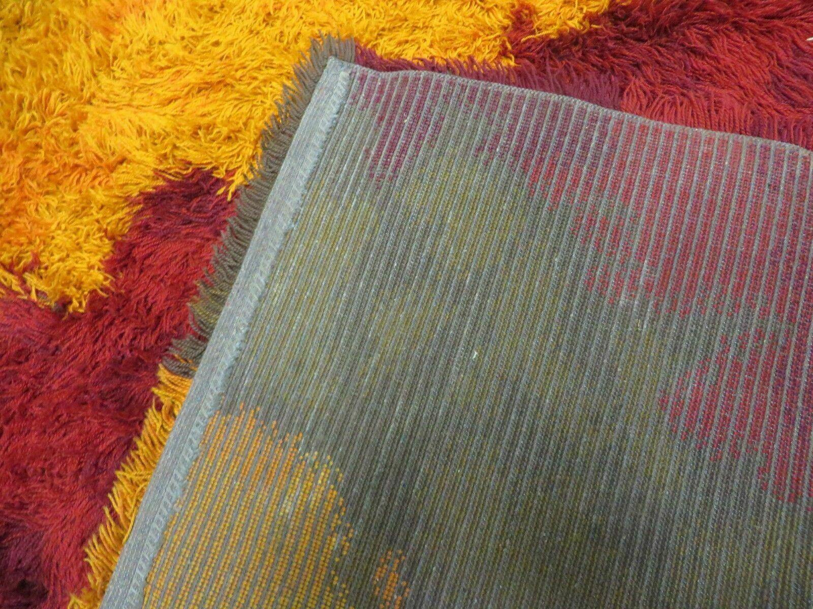 6' X 9' Vintage 1960s Danish Rya Shag DeLuxe Ege Rug Comet Mid-Century Modern Nice - Jewel Rugs