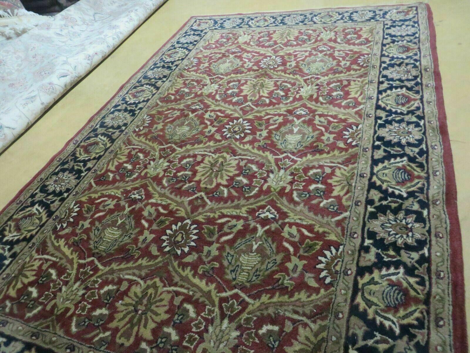 5' X 8' Hand Tufted India Jaipur Floral Oriental Wool Rug Par Ingo Carpet - Jewel Rugs