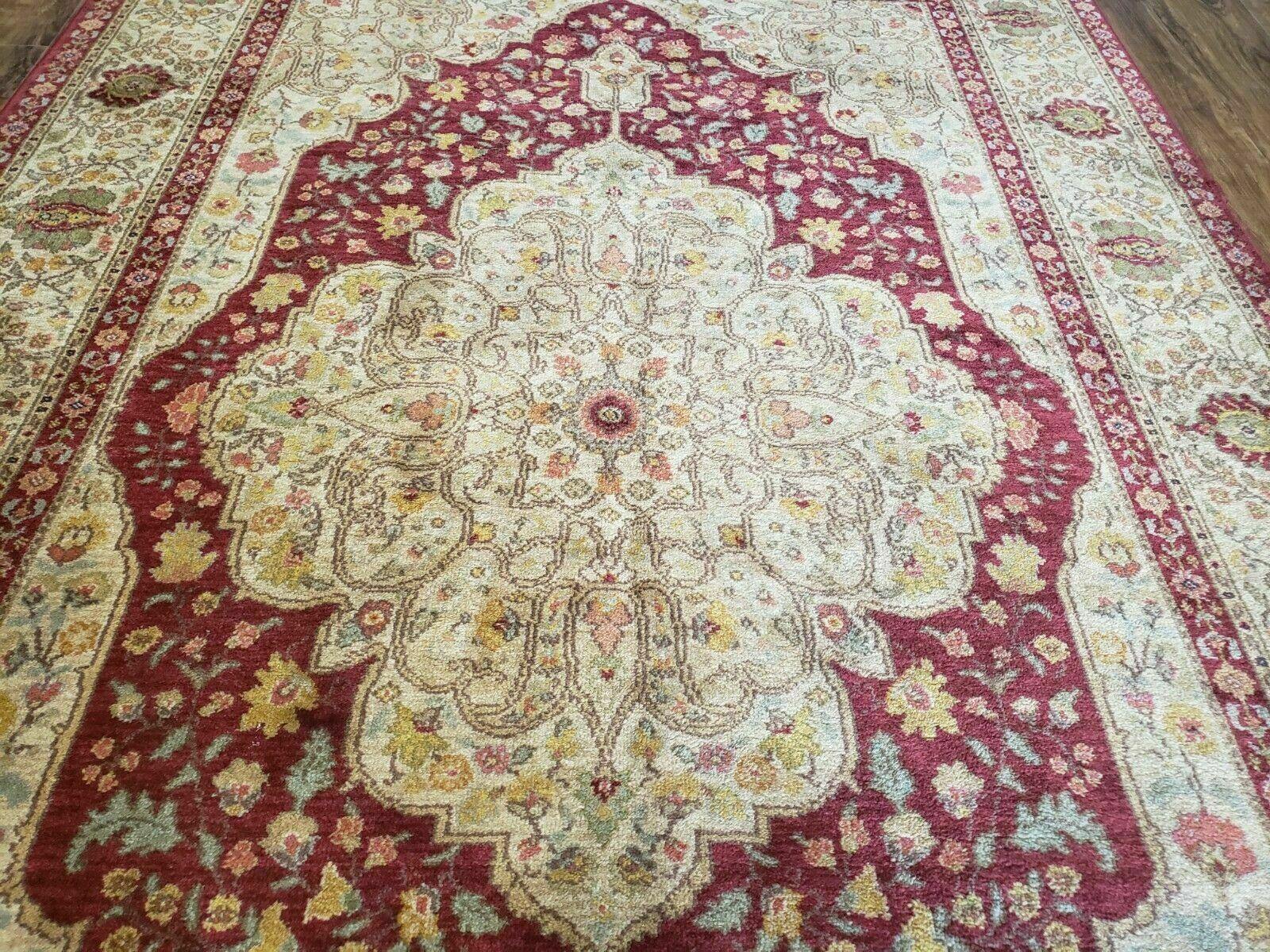 Karastan Rug 5.9 x 9 Antique Legends Royal Tabriz Wool Pile Vintage Rare Design - Jewel Rugs