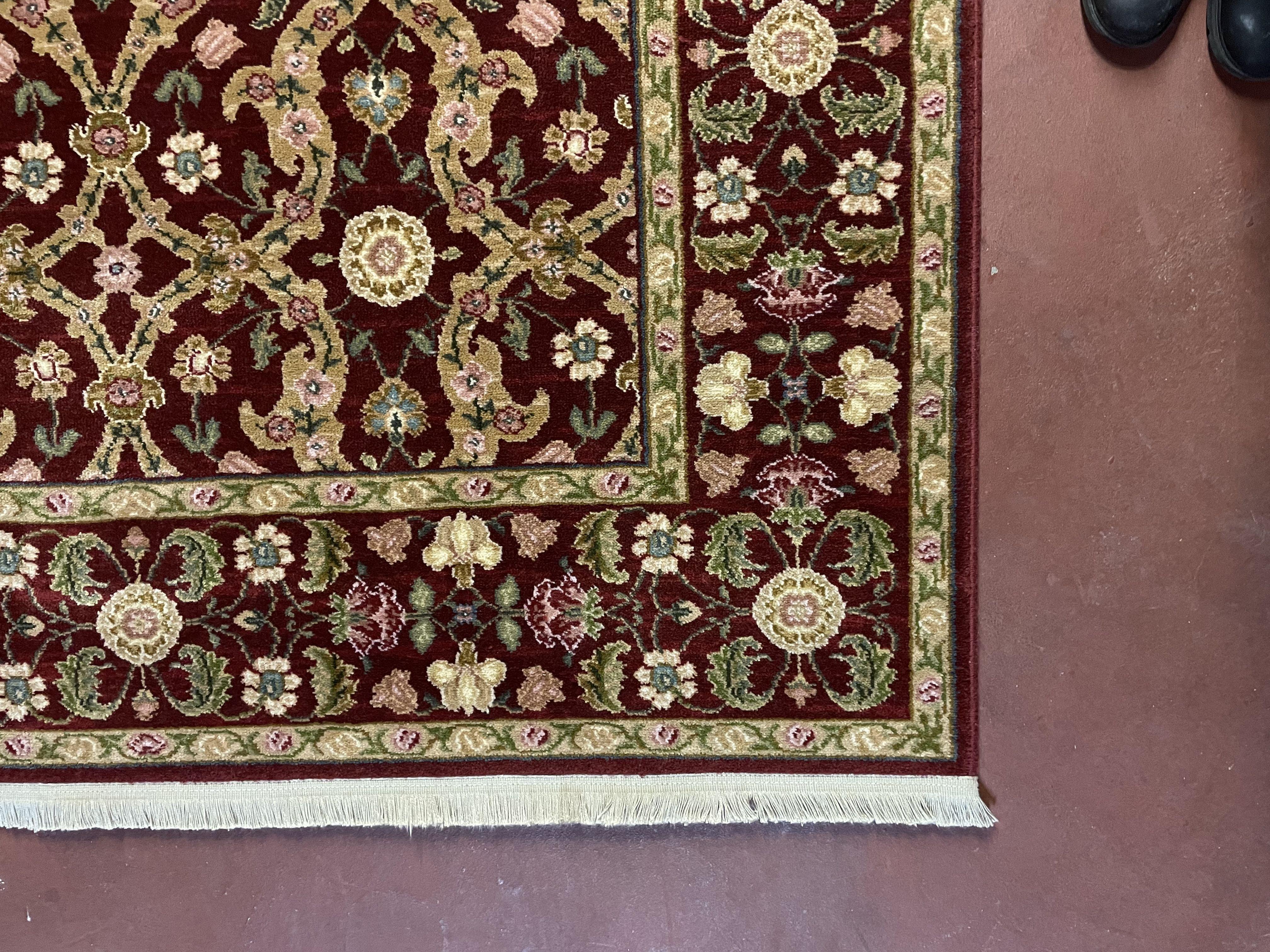 5.9 x 9 Karastan Floral Taabriz Rug #700/707, Karastan Wool Rug 6x9, Karastan Carpet, Original 700 Series Vintage Oriental Rug Discontinued - Jewel Rugs