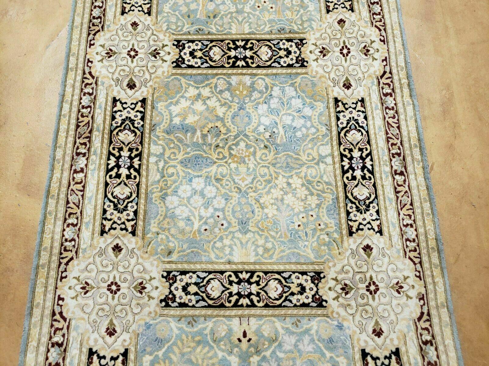 3' X 9' Vintage Handmade Fine Pakistan Paneled Design Wool Rug Runner Nice - Jewel Rugs