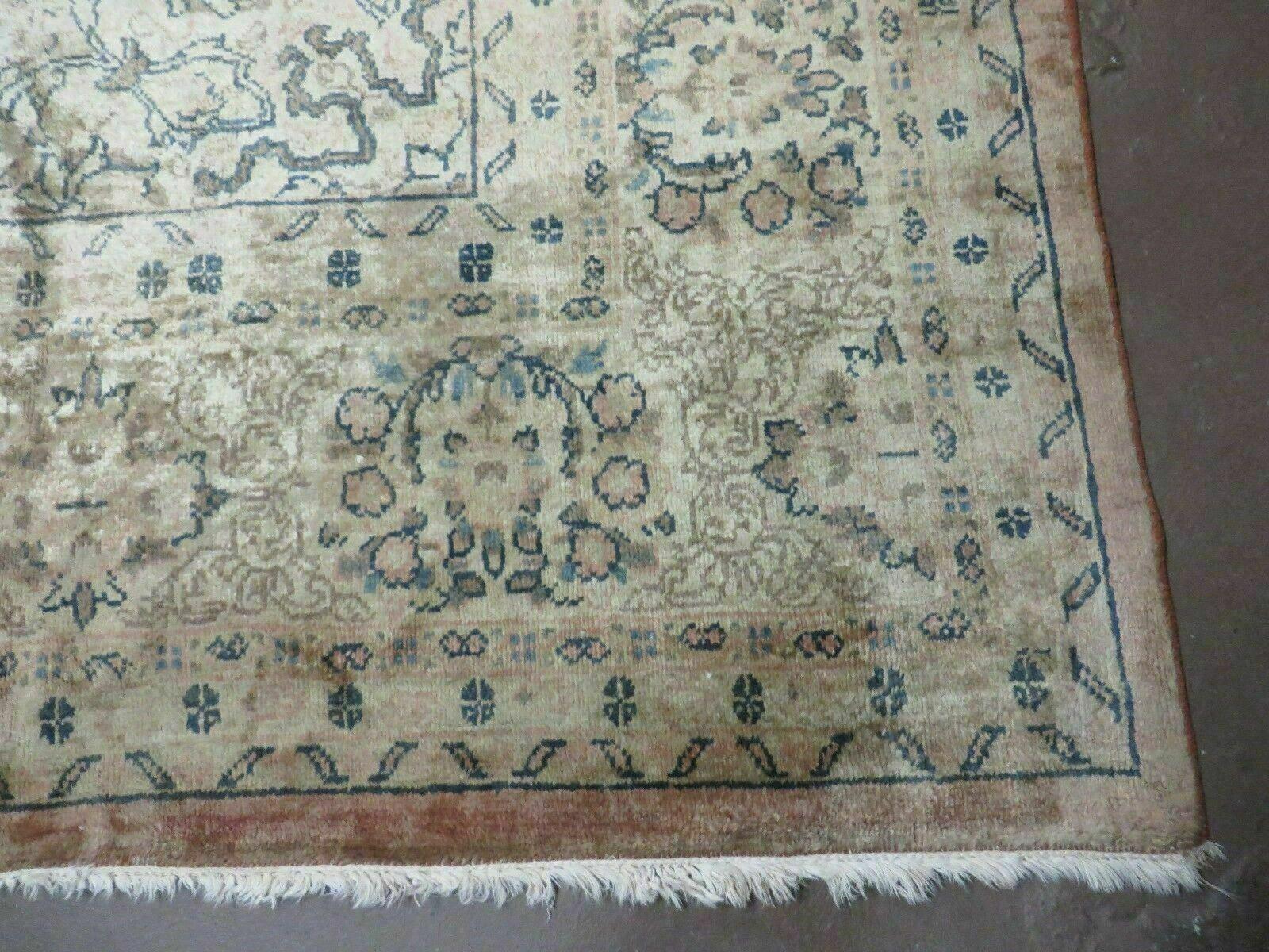 9x12 Persian Rug - Muted Colors - Shiny Wool - Antique Persian Carpet - Room Sized Wool Rug - Allover Floral Design - Hand Knotted Rug - Jewel Rugs