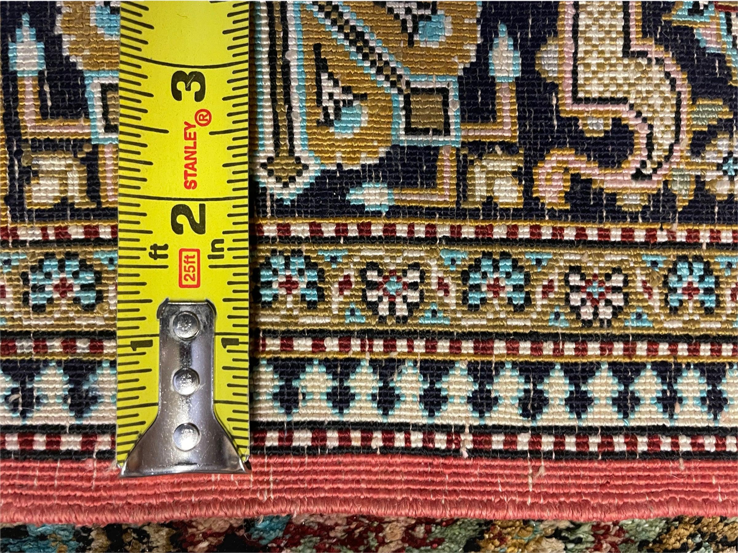 Persian Qum Silk Rug 3.8 x 5.6, Silk on Silk, Animal Pictorials, Fine 330 KPSI - Jewel Rugs