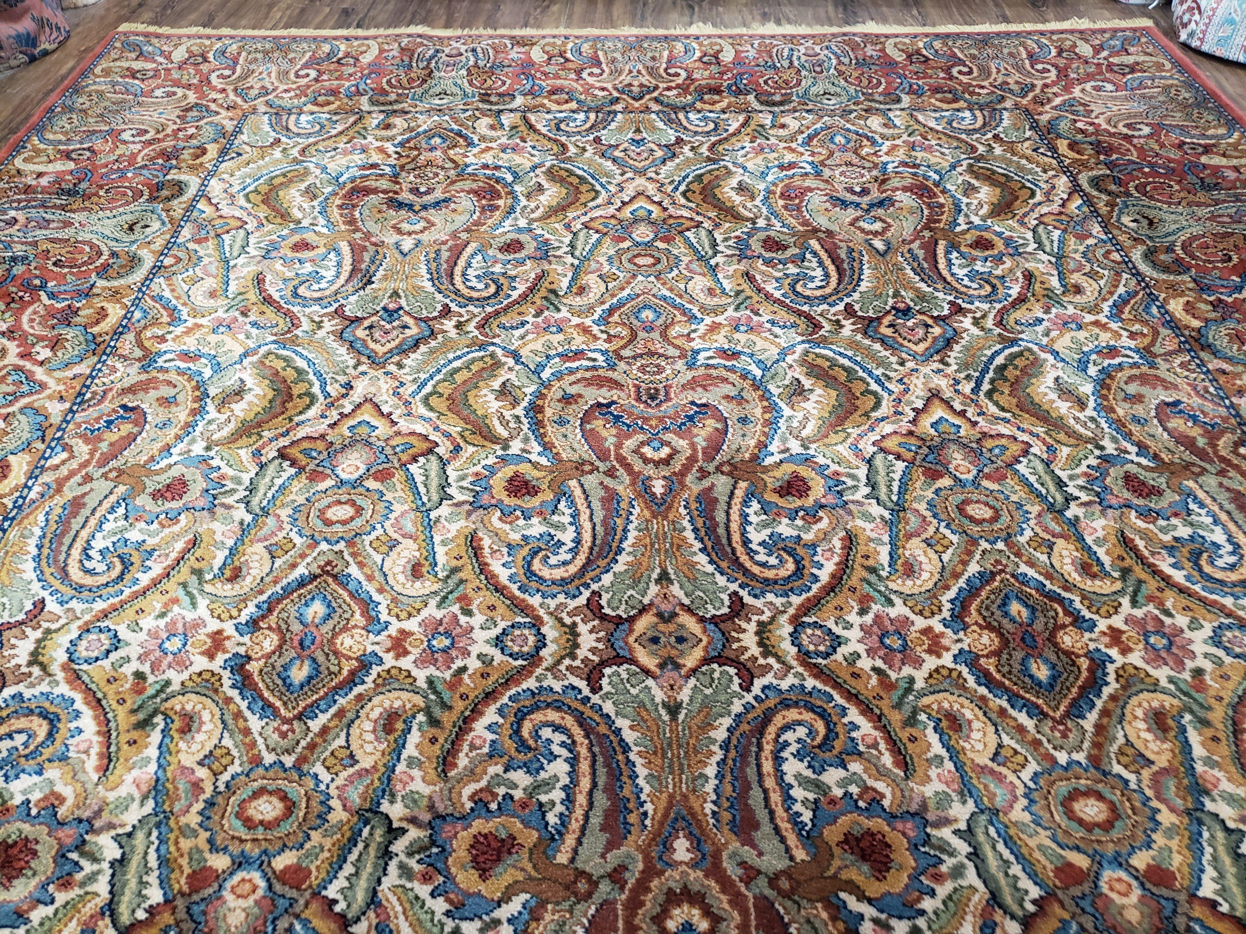 Karastan Rug 8.8 x 12, Imperial Kirman #700 / 709, Original Karastan Collection, Wool Karastan Carpet, Discontinued Karastan Area Rug - Jewel Rugs