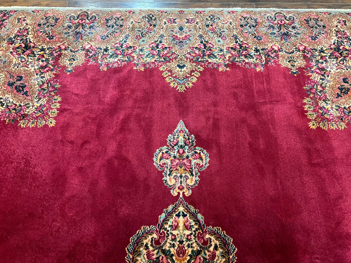 10x14 Karastan Rug Red Kirman 762, Vintage Karastan Rug, Original 700