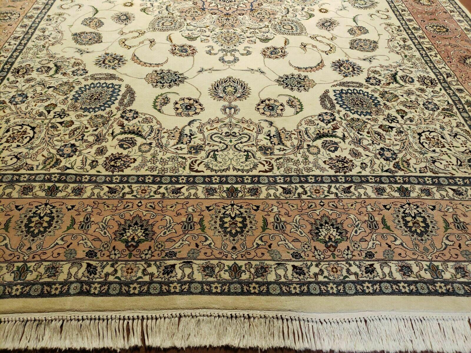 9' X 12' Vintage Fine Handmade Pakistan Oriental Wool Rug Carpet Hand Knotted - Jewel Rugs