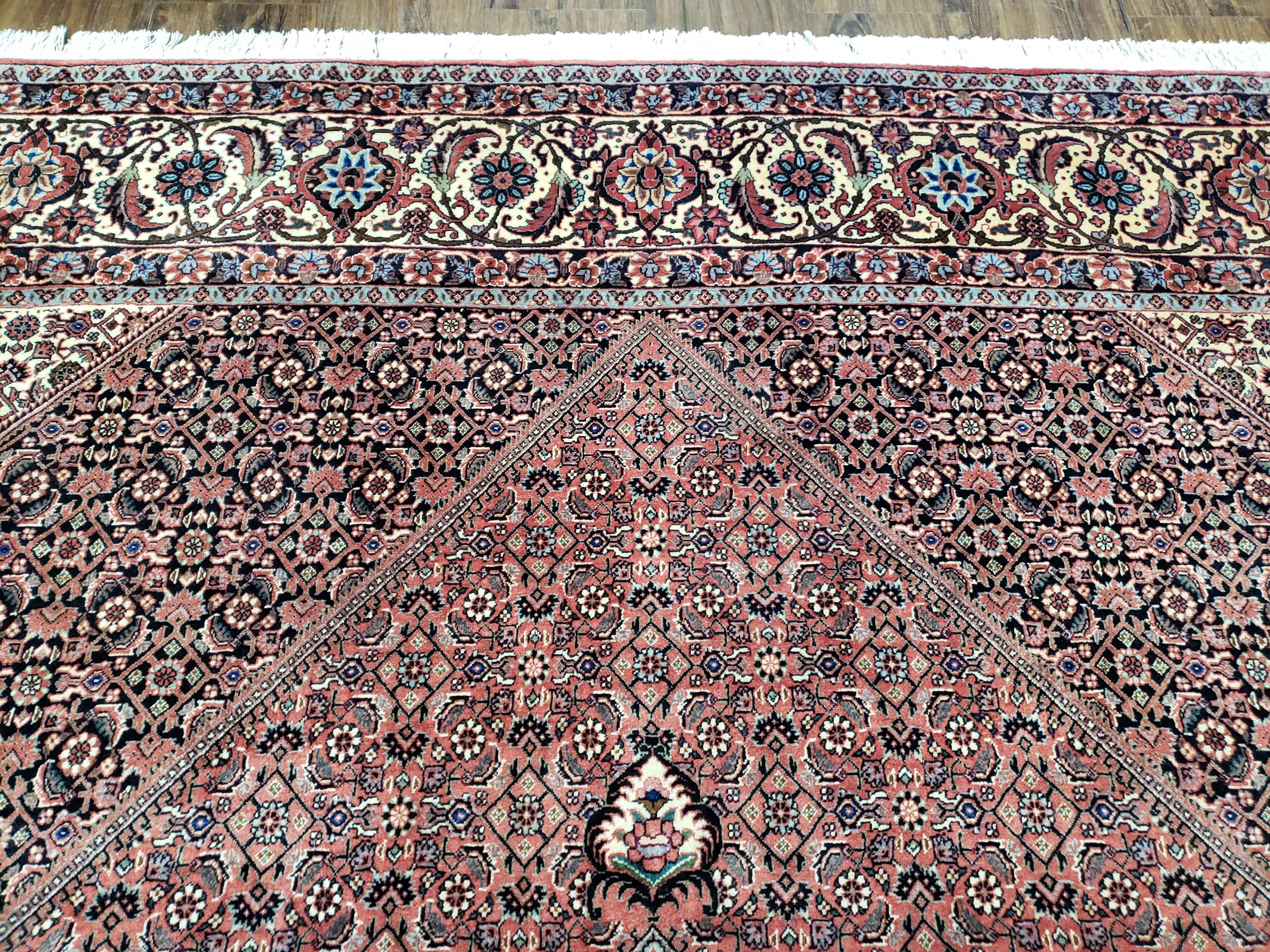 Persian Bijar Rug 8x11 - Herati Mahi Pattern - Jewel Rugs