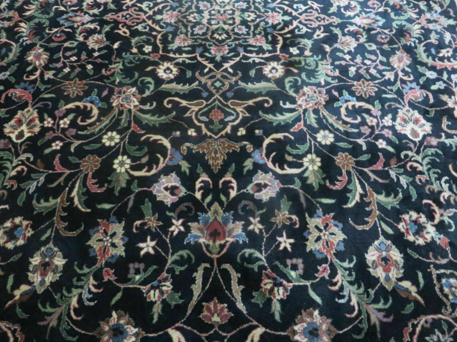 Indo Persian Rug 8x10, Wool Handmade Floral Carpet - Jewel Rugs