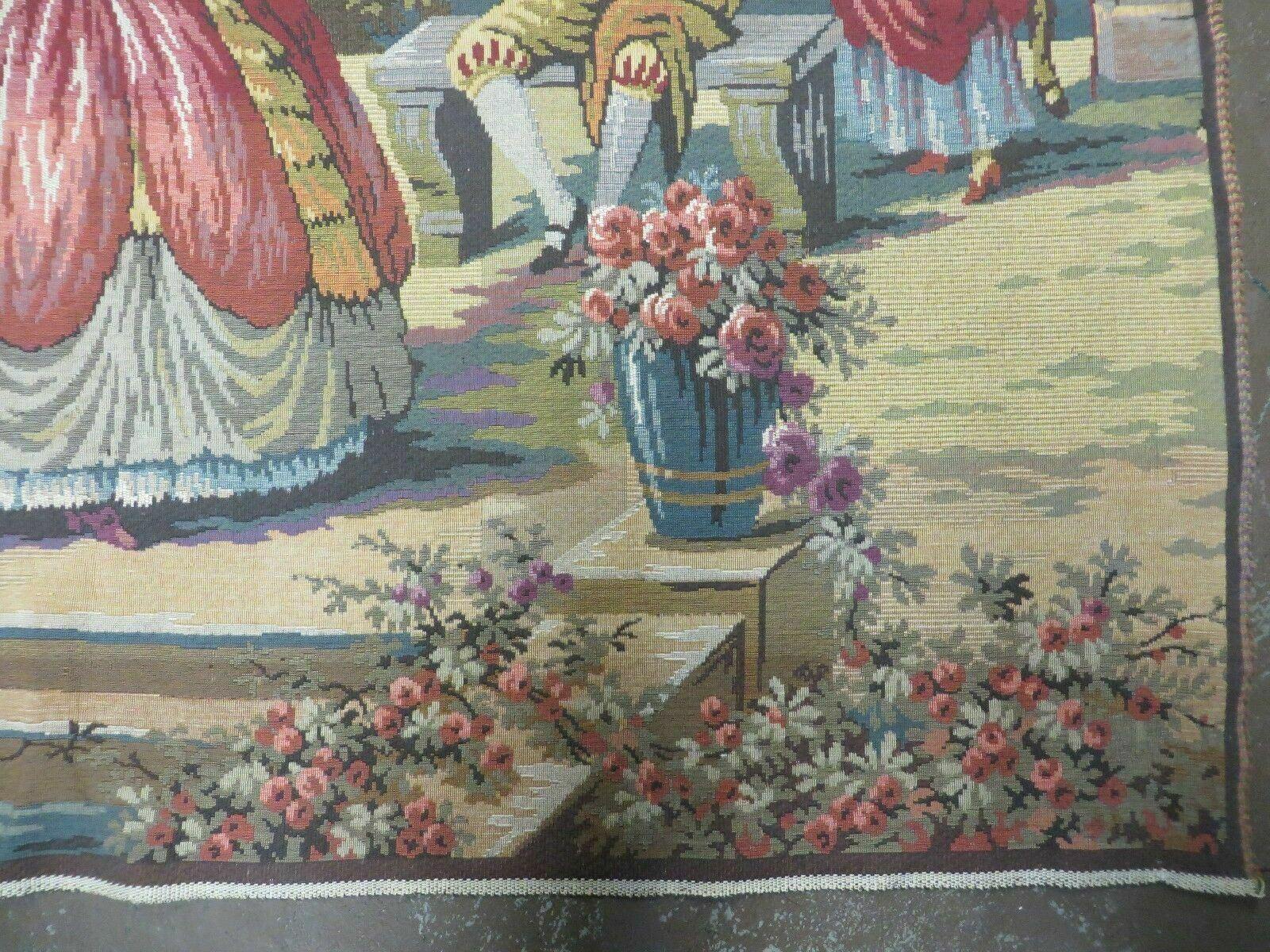 4' x 6' Tapestry French European Hand Loomed Victorian Beauty Easy Wall Hanging - Jewel Rugs