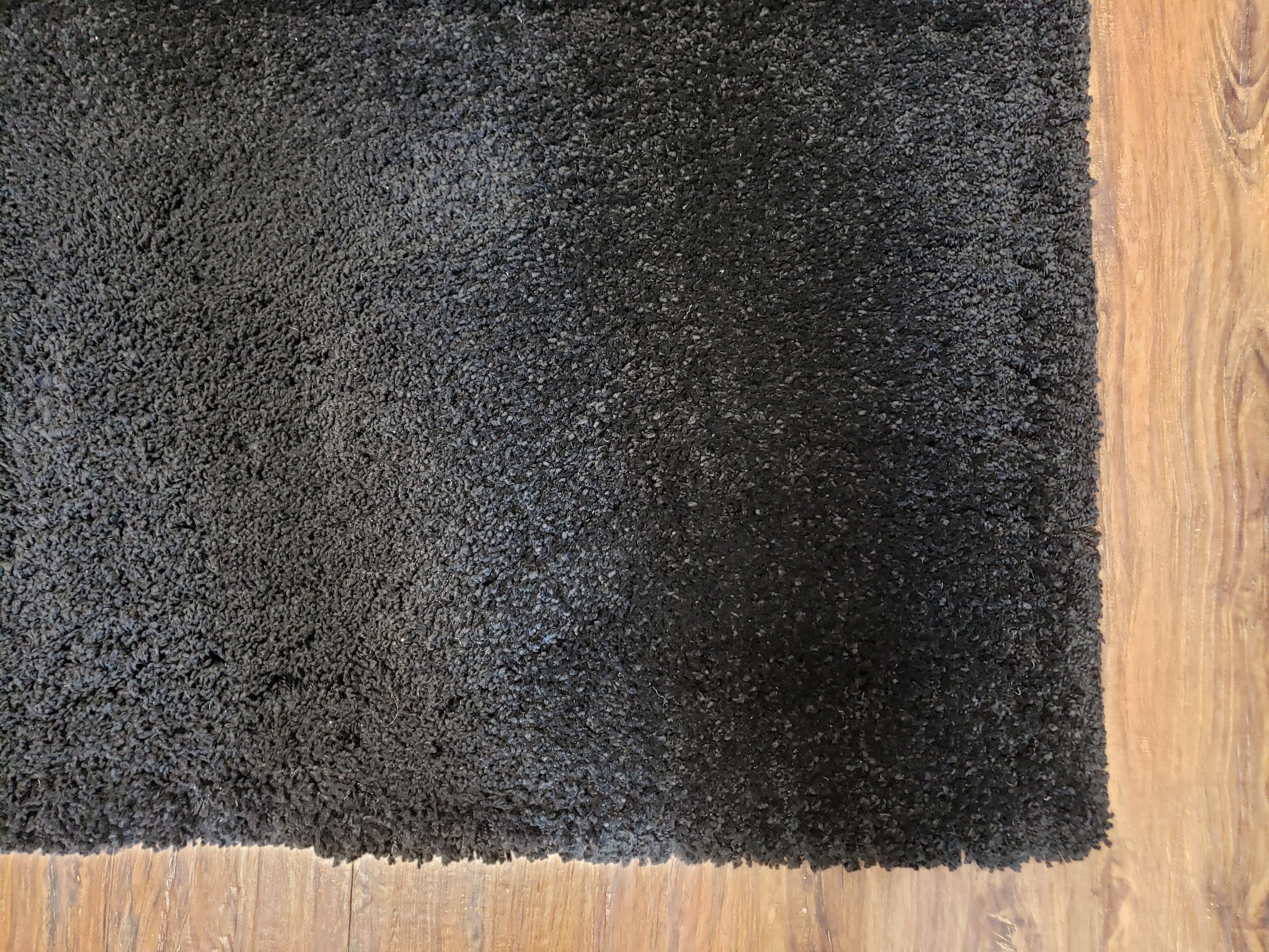 Black Shag Rug 8x10, Savafieh Milan Fluffy Black Carpet, Room Sized Shag Rug, Modern Contemporary Rug, Soft Living Room Rug, Bedroom Rug - Jewel Rugs