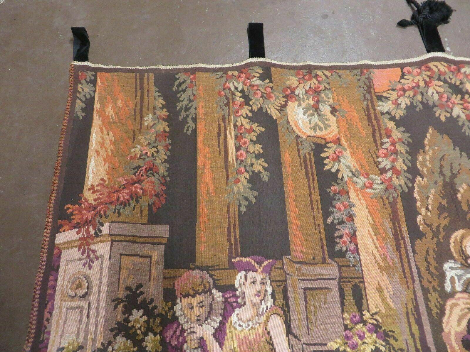 4' x 6' Tapestry French European Hand Loomed Victorian Beauty Easy Wall Hanging - Jewel Rugs