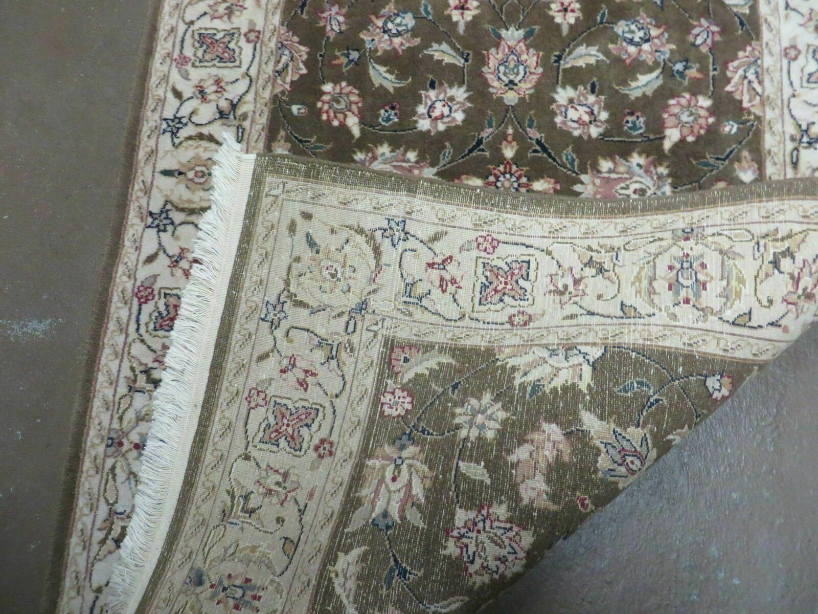 3x5 Handmade Indian Jaipur Wool Rug Vintage Carpet Hand Knotted Floral Allover - Jewel Rugs