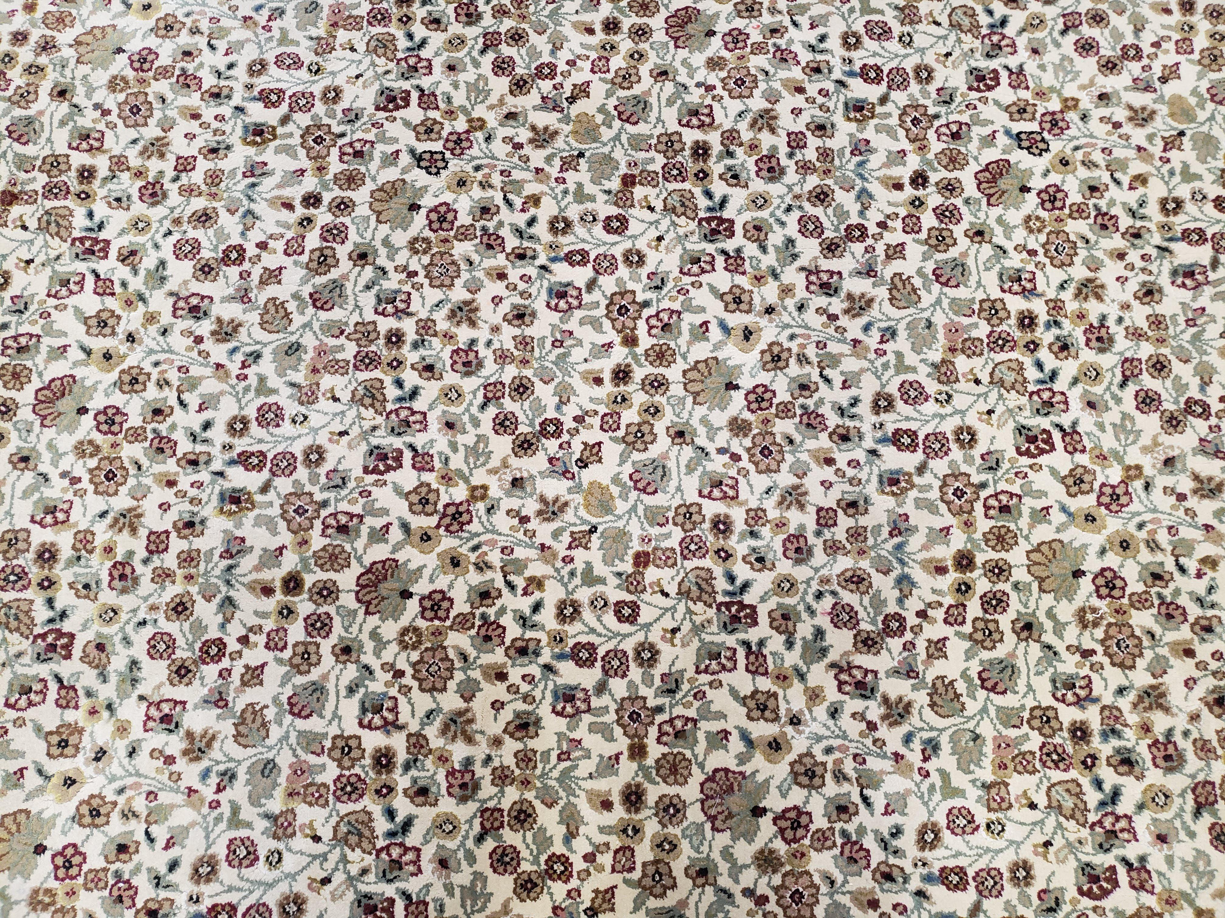 Persian Design Rug 8x11, Room Sized Floral Allover Oriental Carpet, Belgium Rug, Living Room Dining Room Rug, Traditional Rug, Power-Loomed - Jewel Rugs