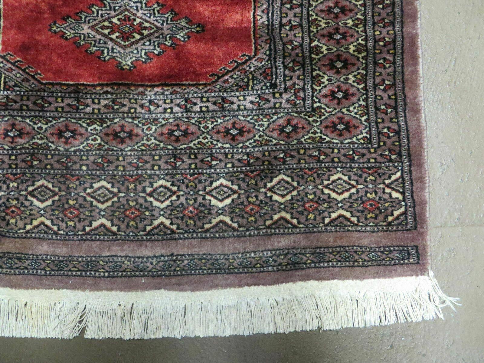 3' X 5' Vintage Handmade Pakistani Turkoman Bokhara Balouch Woven Wool Rug Nice - Jewel Rugs