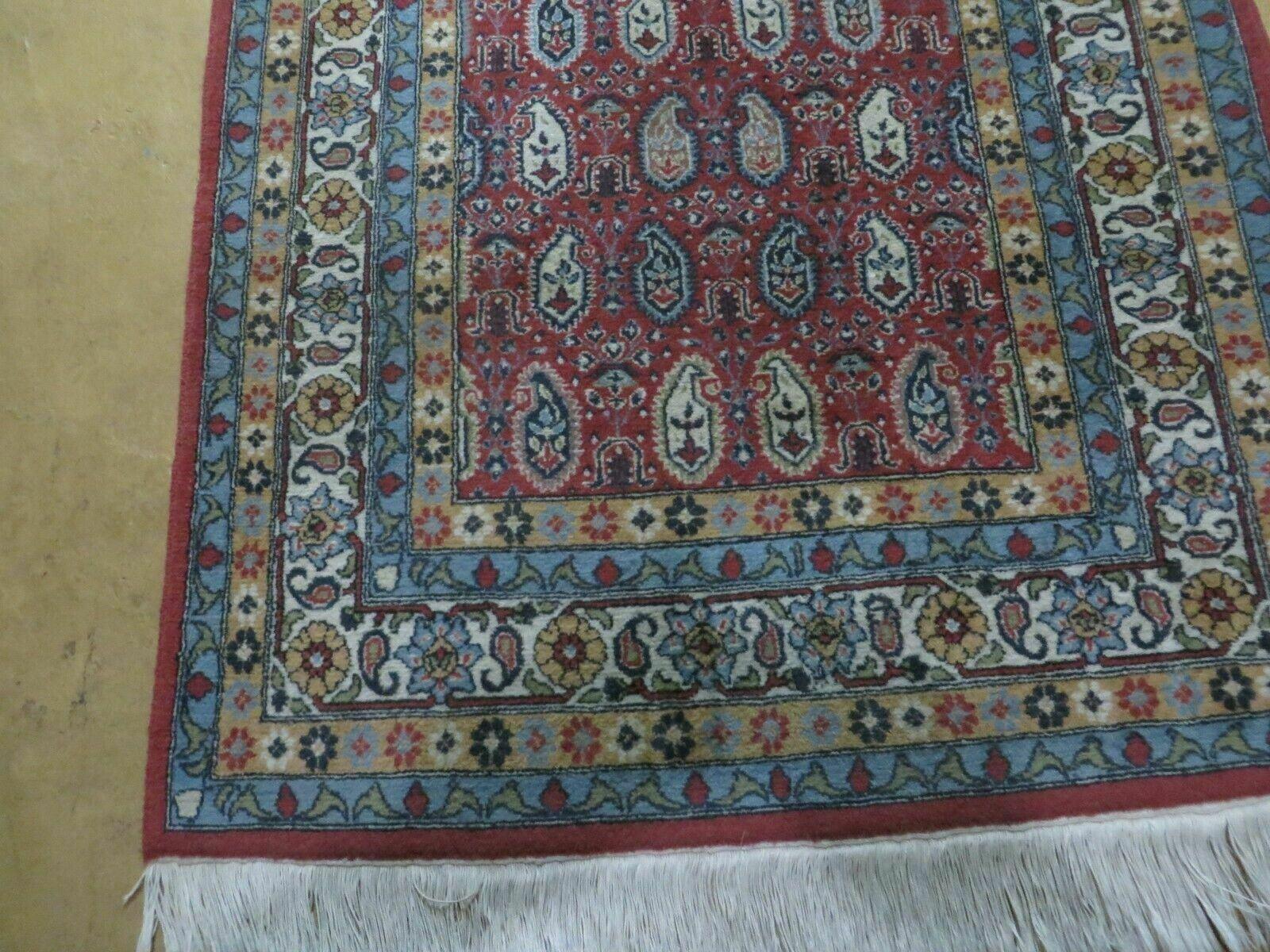 3' X 14' Vintage Fine Turkish Paisley Handmade Wool Runner Rug Nice - Jewel Rugs