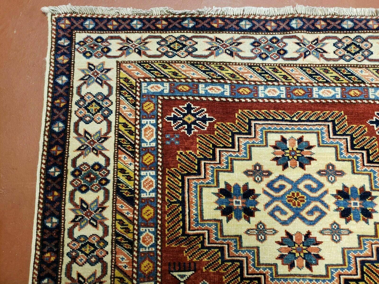 3' X 5' Vintage Handmade Turkish Caucasian Kazak Shirvan Wool Rug Colorful Nice - Jewel Rugs