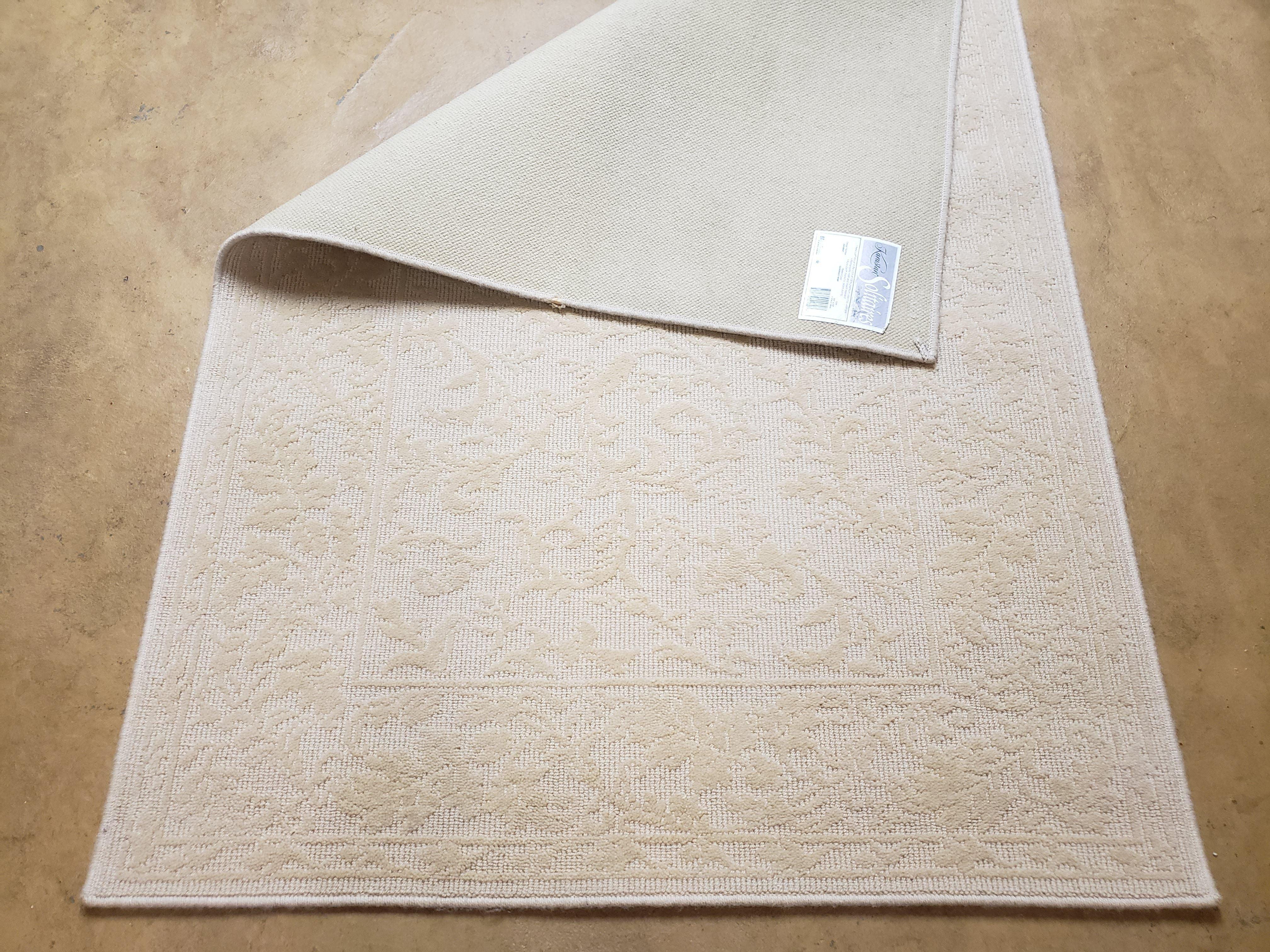 3x5 Karastan Solitaires Rug, Design Studio Originals 100% Wool Pile 3'6 x 5'3 Savannah/Hemp Design 224-80427 Made in USA Beige Entryway Rug - Jewel Rugs