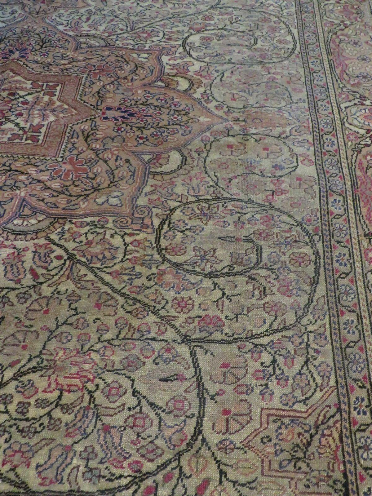 Antique Turkish Sivas Rug Handmade 6x10 Kayseri Wool Carpet Floral Medallion - Jewel Rugs