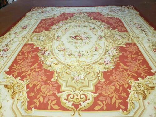 8' X 10' One Of A Kind Hand Made French Aubusson Weave Savonnerie Wool Rug - Jewel Rugs