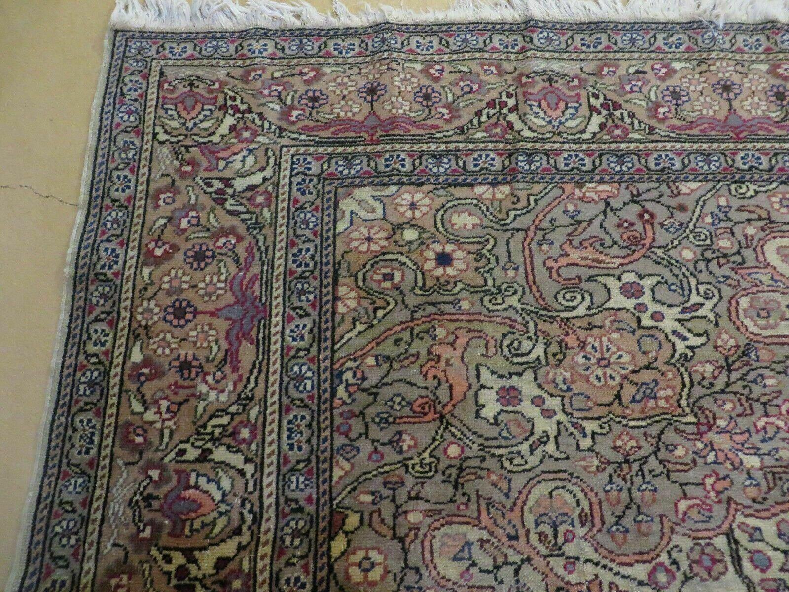 Antique Turkish Sivas Rug Handmade 6x10 Kayseri Wool Carpet Floral Medallion - Jewel Rugs