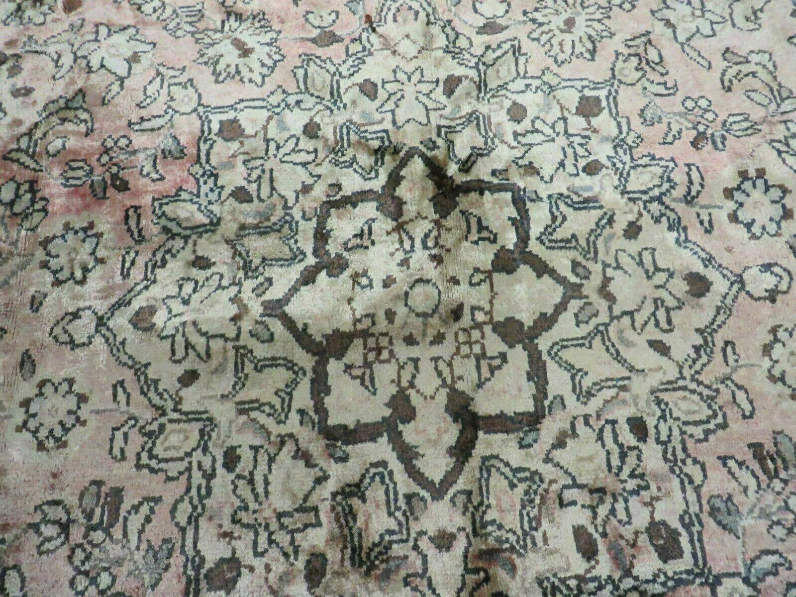 9x12 Persian Rug - Muted Colors - Shiny Wool - Antique Persian Carpet - Room Sized Wool Rug - Allover Floral Design - Hand Knotted Rug - Jewel Rugs