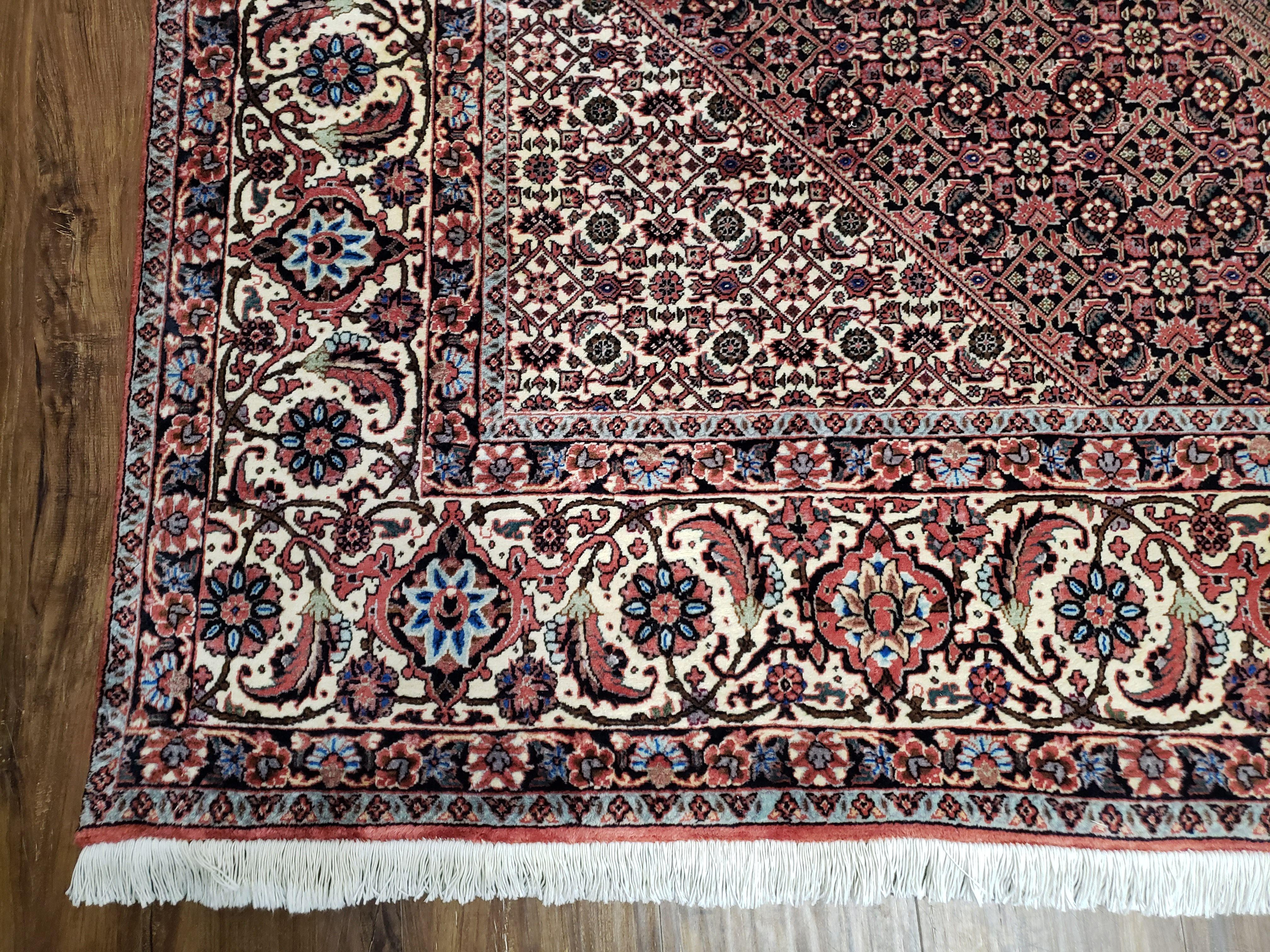 Persian Bijar Rug 8x11 - Herati Mahi Pattern - Jewel Rugs