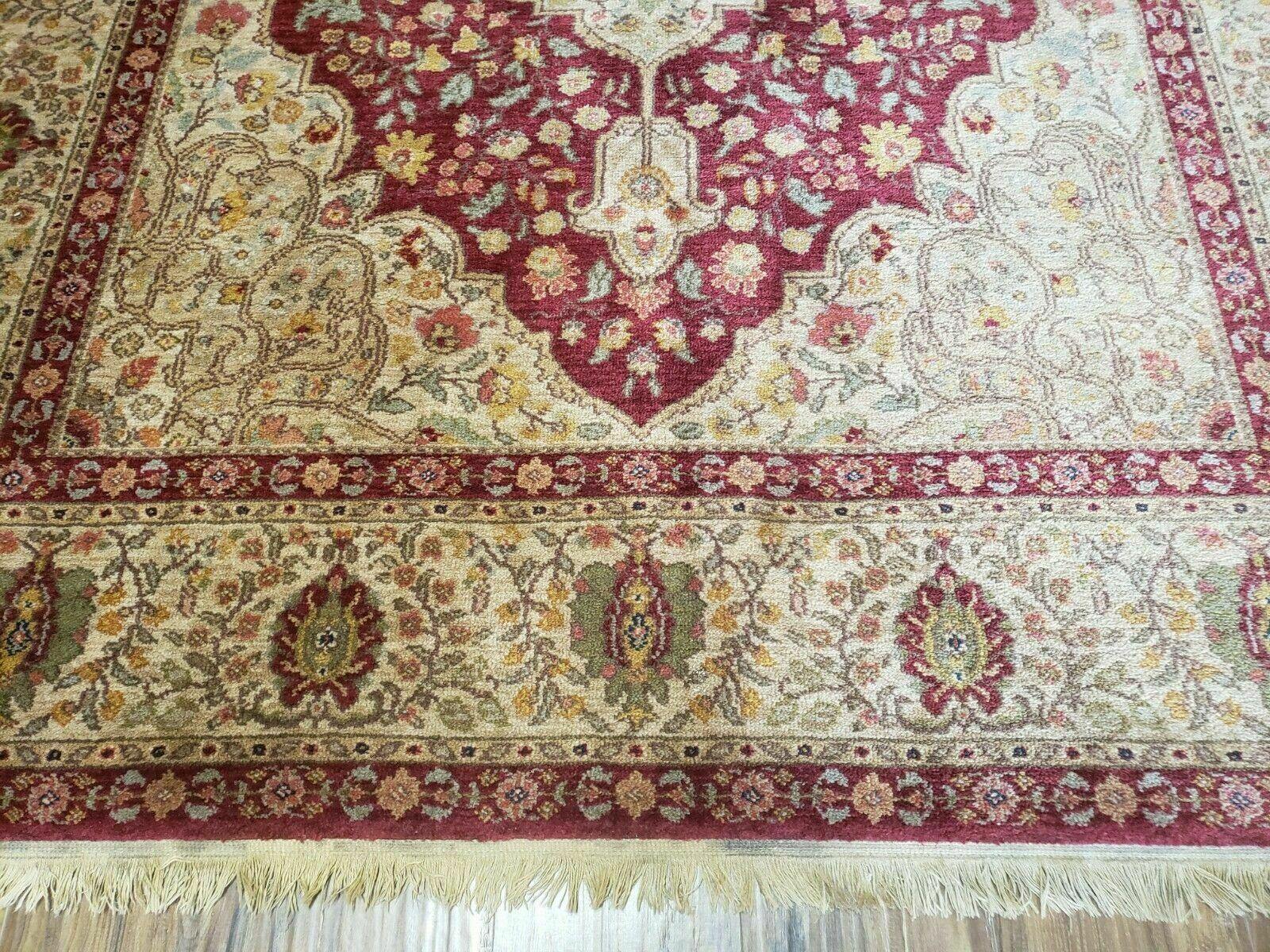 Karastan Rug 5.9 x 9 Antique Legends Royal Tabriz Wool Pile Vintage Rare Design - Jewel Rugs